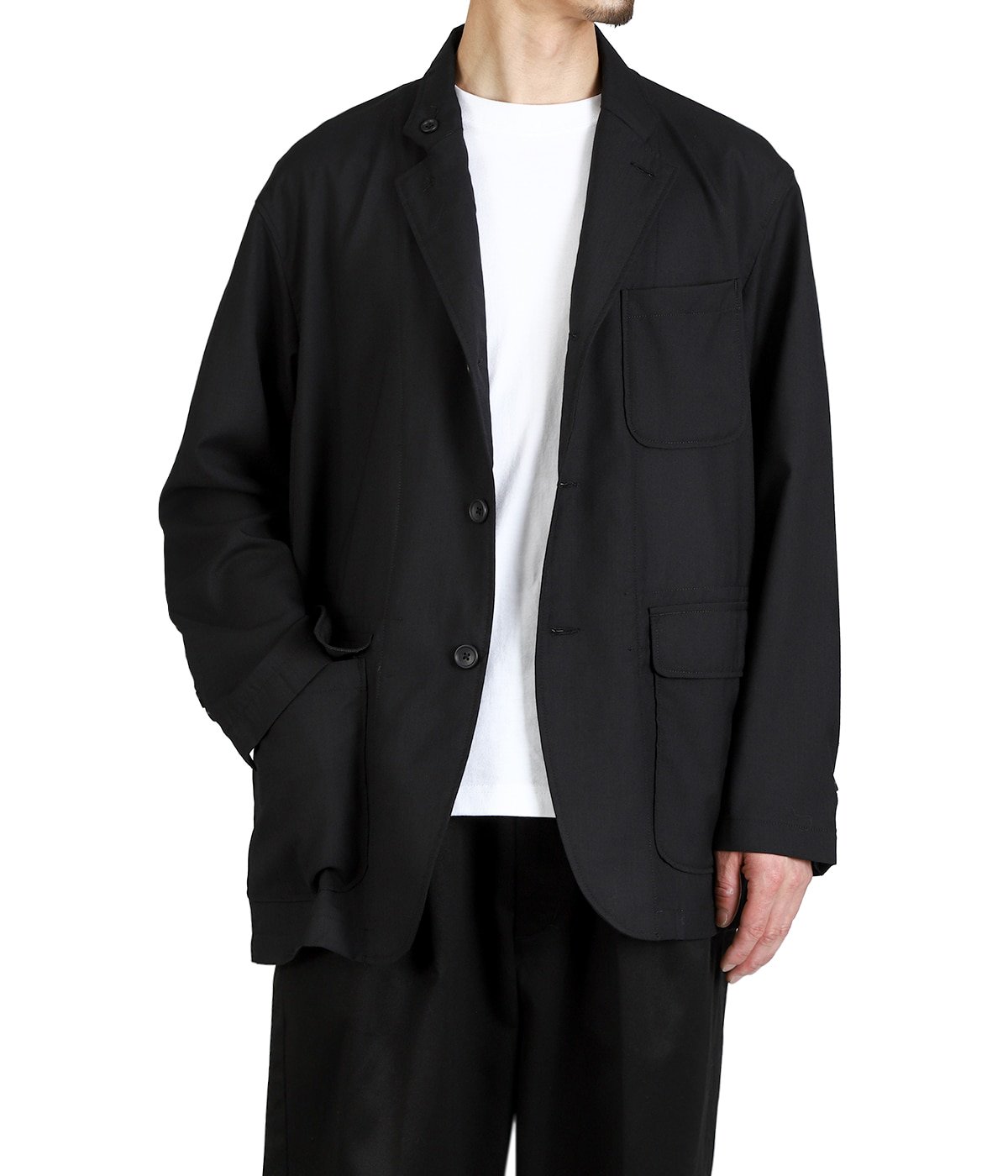 Loiter Jacket Black Tropical Wool | ENGINEERED GARMENTS(エンジニア