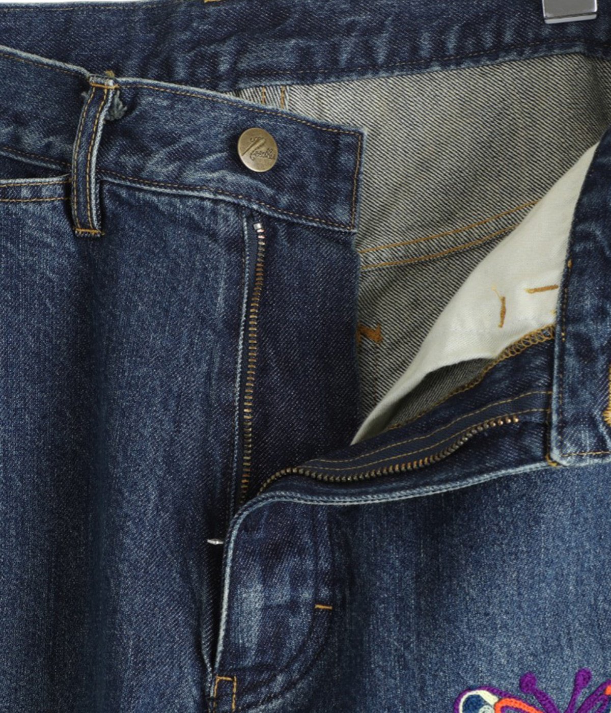 レディース】Papillon Emb. Straight Jean - 12oz Denim | NEEDLES
