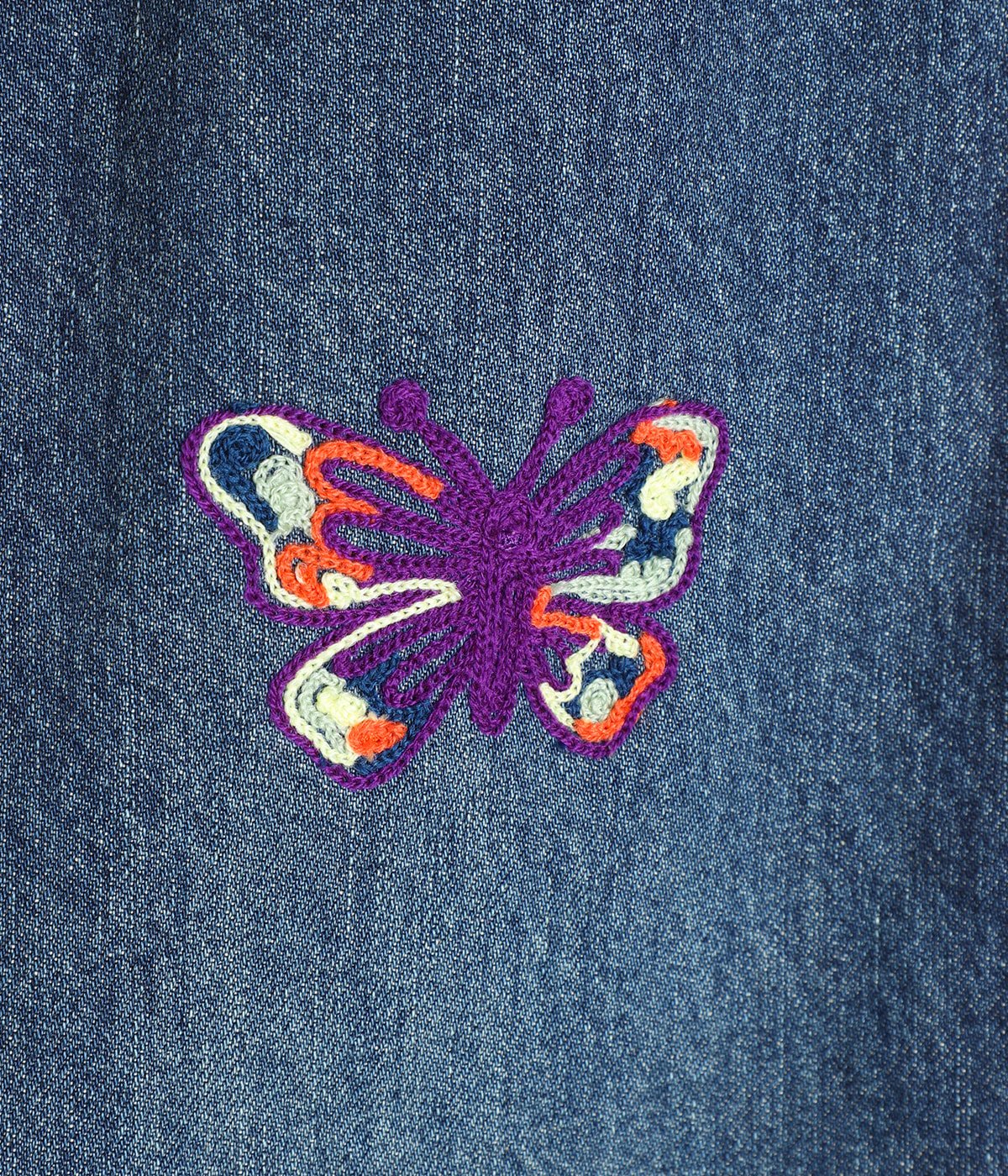 レディース】Papillon Emb. Straight Jean - 12oz Denim | NEEDLES