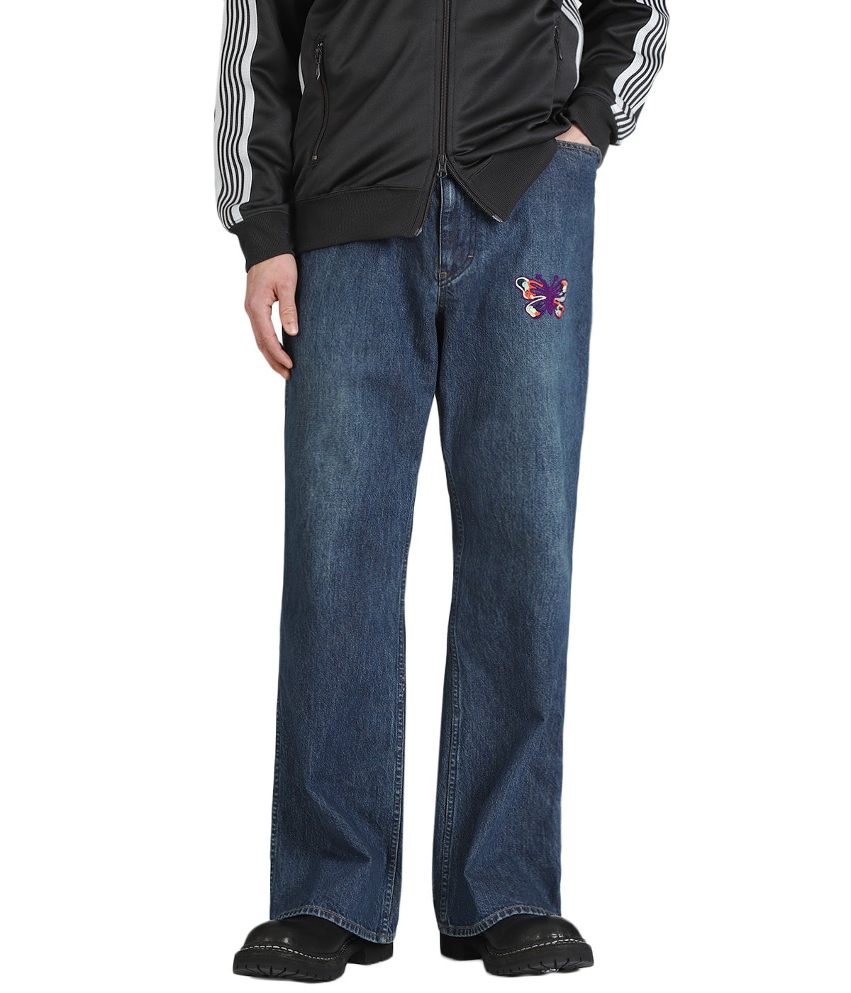 Papillon Emb. Boot-Cut Jean - 12oz Denim | NEEDLES(ニードルズ