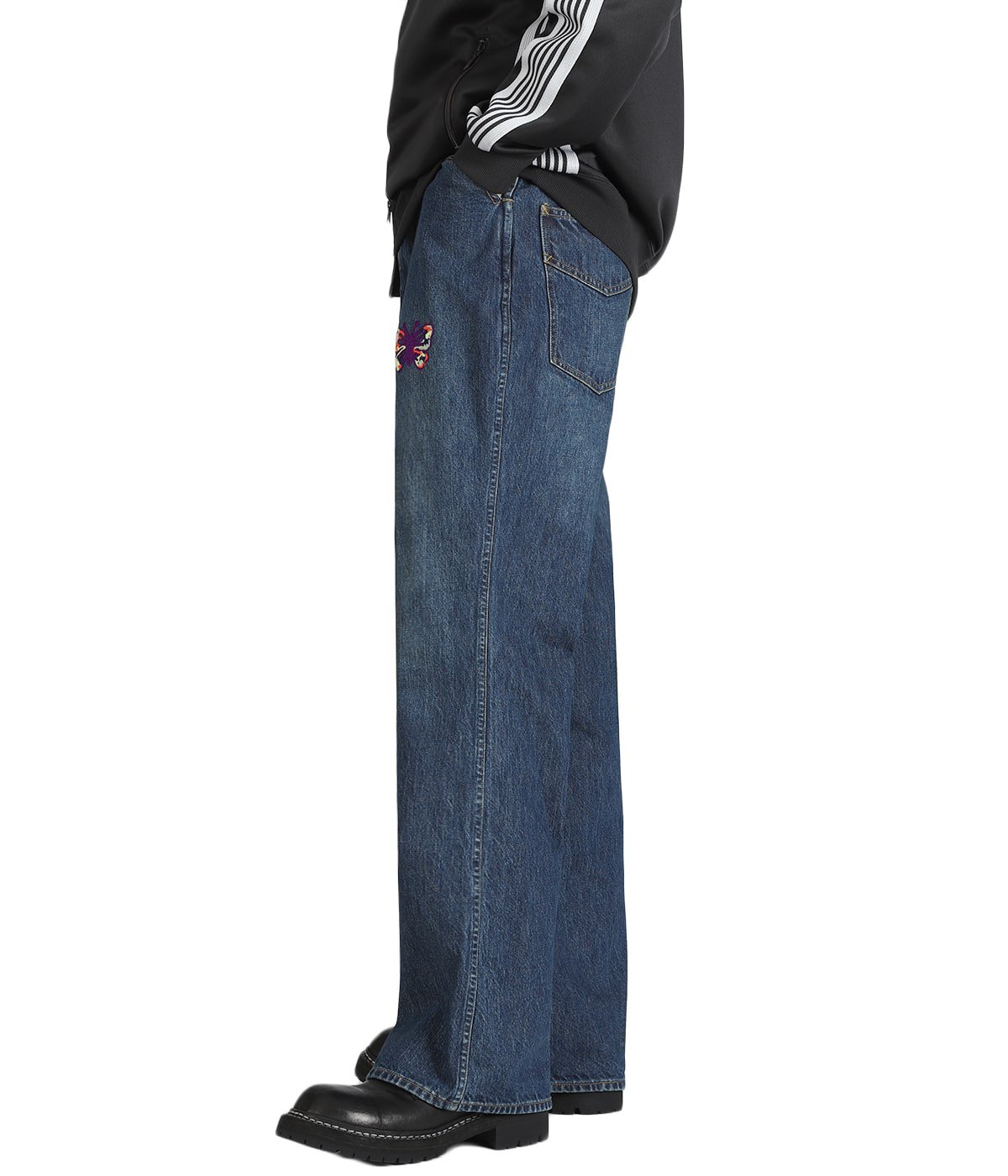 Papillon Emb. Boot-Cut Jean - 12oz Denim | NEEDLES(ニードルズ