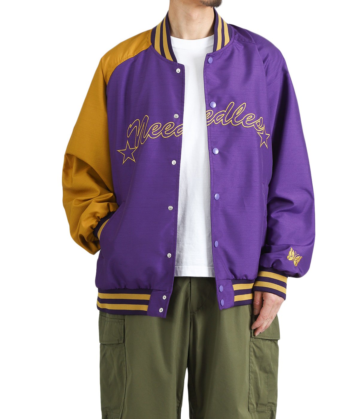Stadium Jacket - Poly Shantung | NEEDLES(ニードルズ) / アウター Stadium Jacket - Poly Shantung | NEEDLES(ニードルズ) / アウター