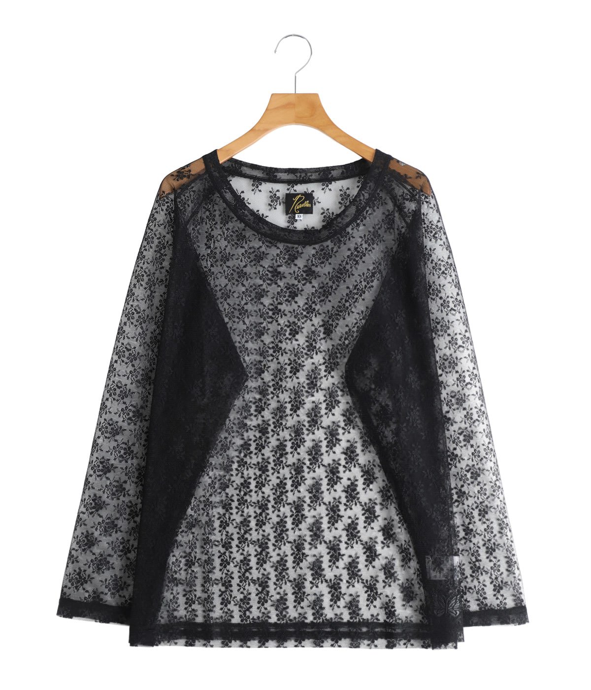 レディース】L/S U-Neck Tee - Floral Raschel Lace | NEEDLES