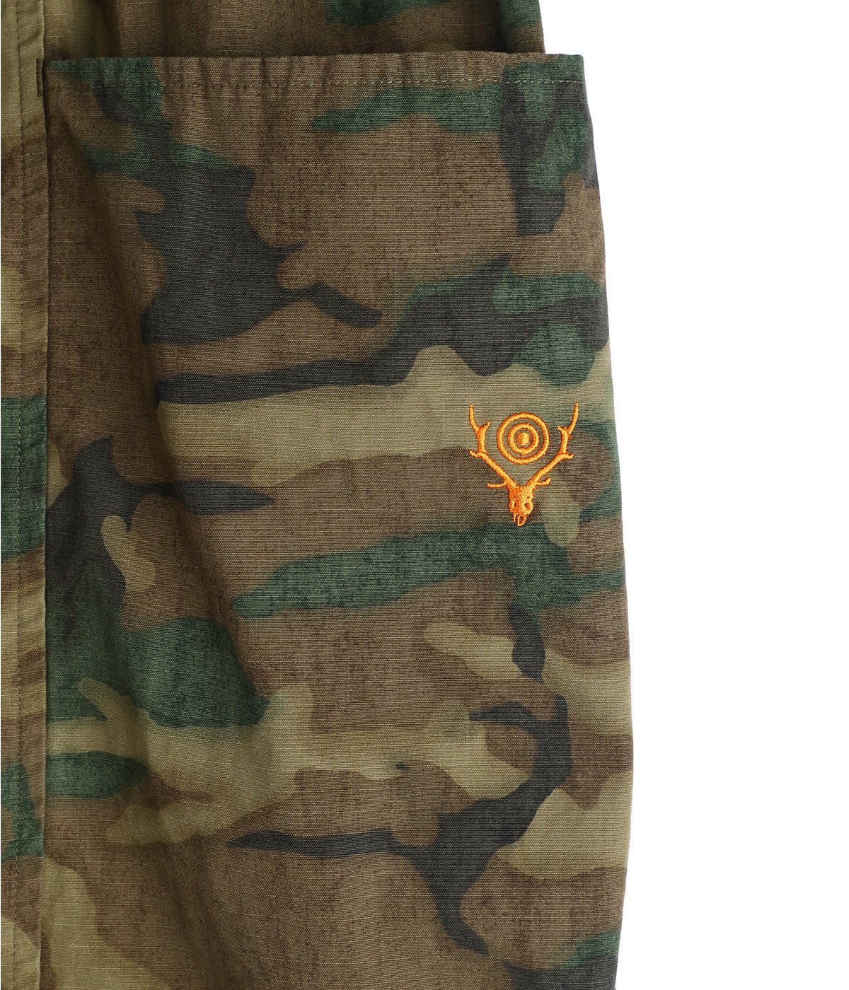 South2 West8　 迷彩柄 ショートパンツ M SOUTH2 WEST8 (サウス2 ウェスト8) : Belted C.S. Short-Nylon Taffeta