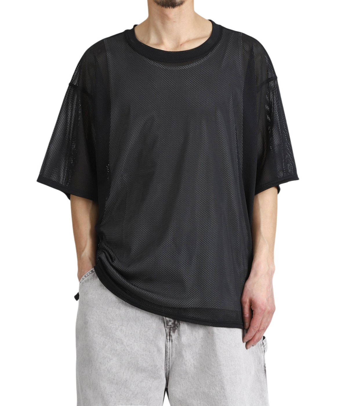 S/S Crew Neck Shirt - Knit Mesh | South2 West8(サウスツーウエスト