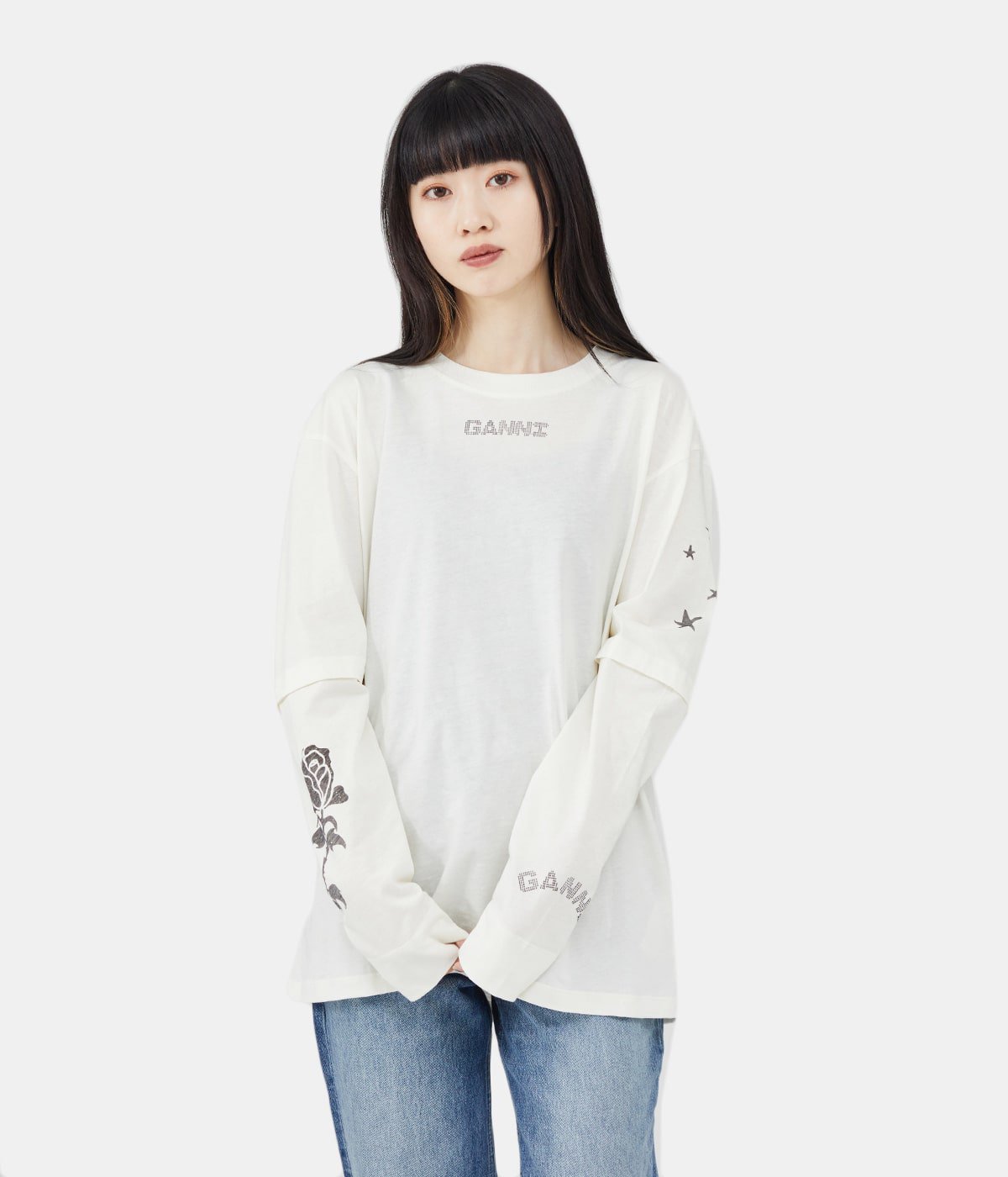 レディース】LONG SLEEVE T-SHIRT | GANNI(ガニー) / トップス