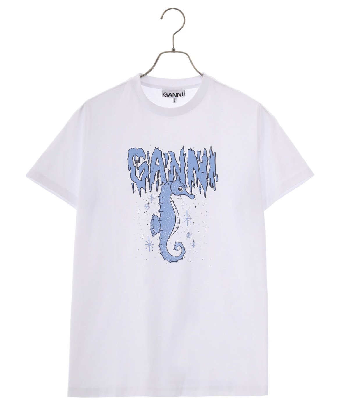 レディース】Basic Jersey Seahorse Relaxed T-shirt | GANNI(ガニー