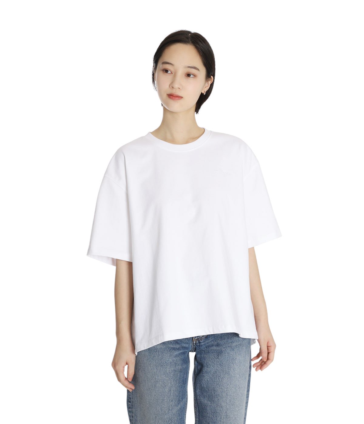 【関税込み】GANNI ホワイト Tie Back コットン Tシャツ Bright White White Cotton Tie Back T-shirt | GANNI US