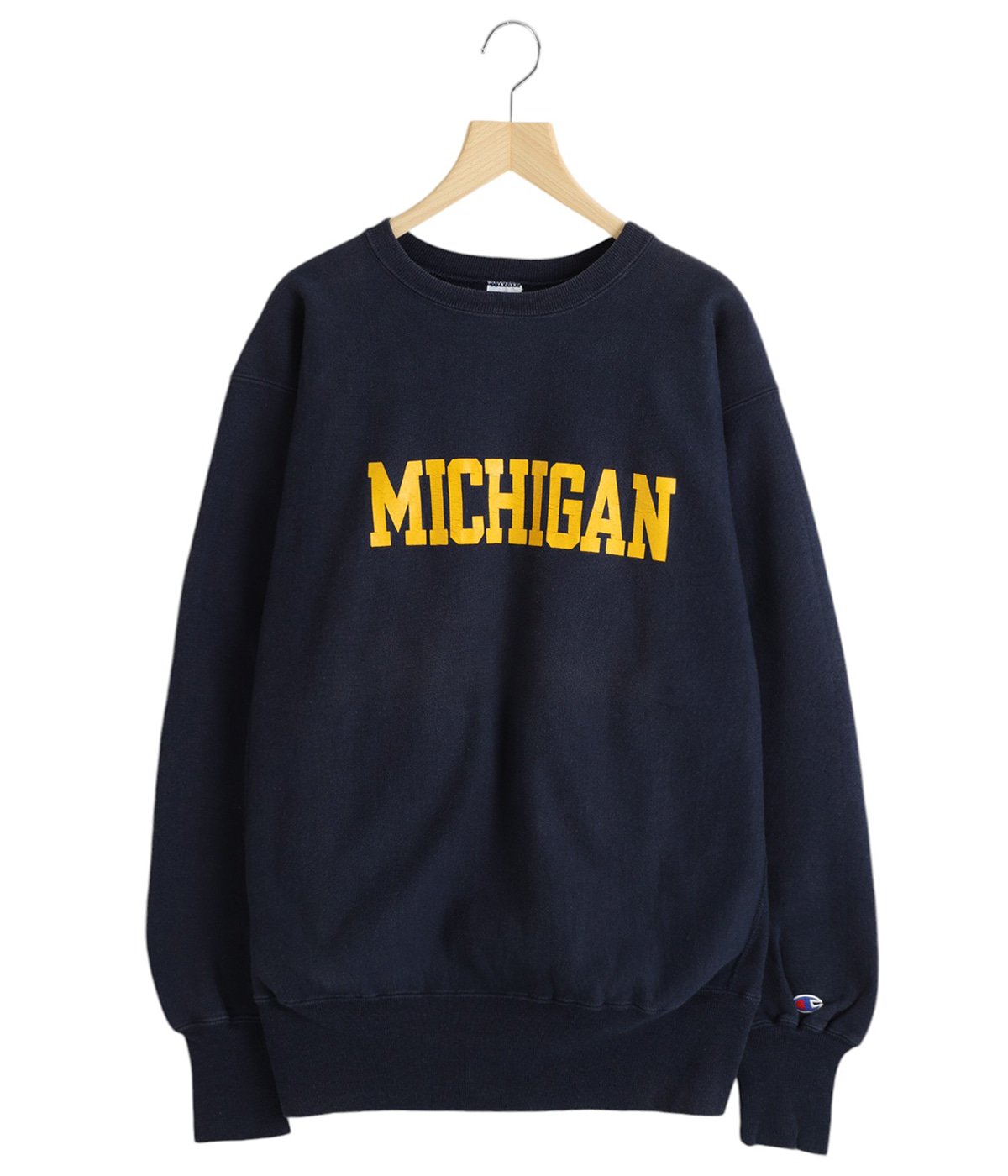 レア90s ヴィンテージチャンピオン刺繍タグミシガンリバースウィーブ