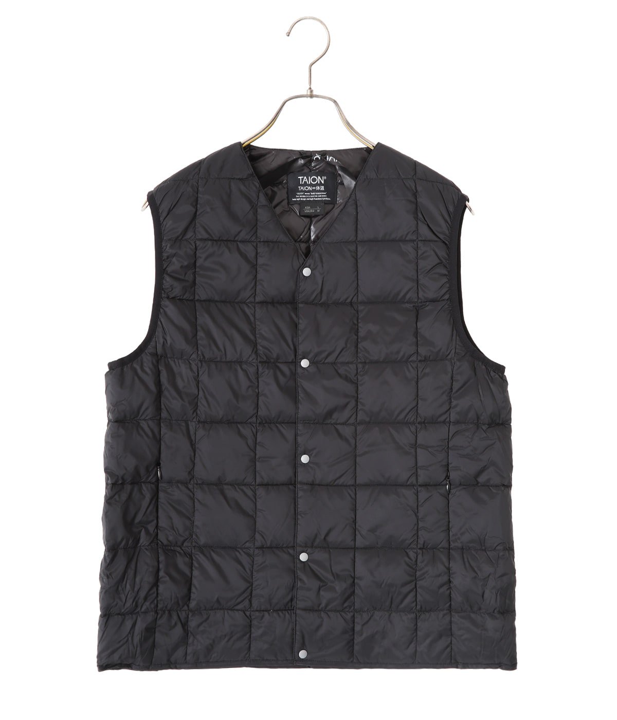 V NECK BUTTON DOWN VEST MENS | TAION(タイオン) / アウター ダウンベスト (メンズ)の通販 -  ARKnets(アークネッツ) 公式通販 【正規取扱店】