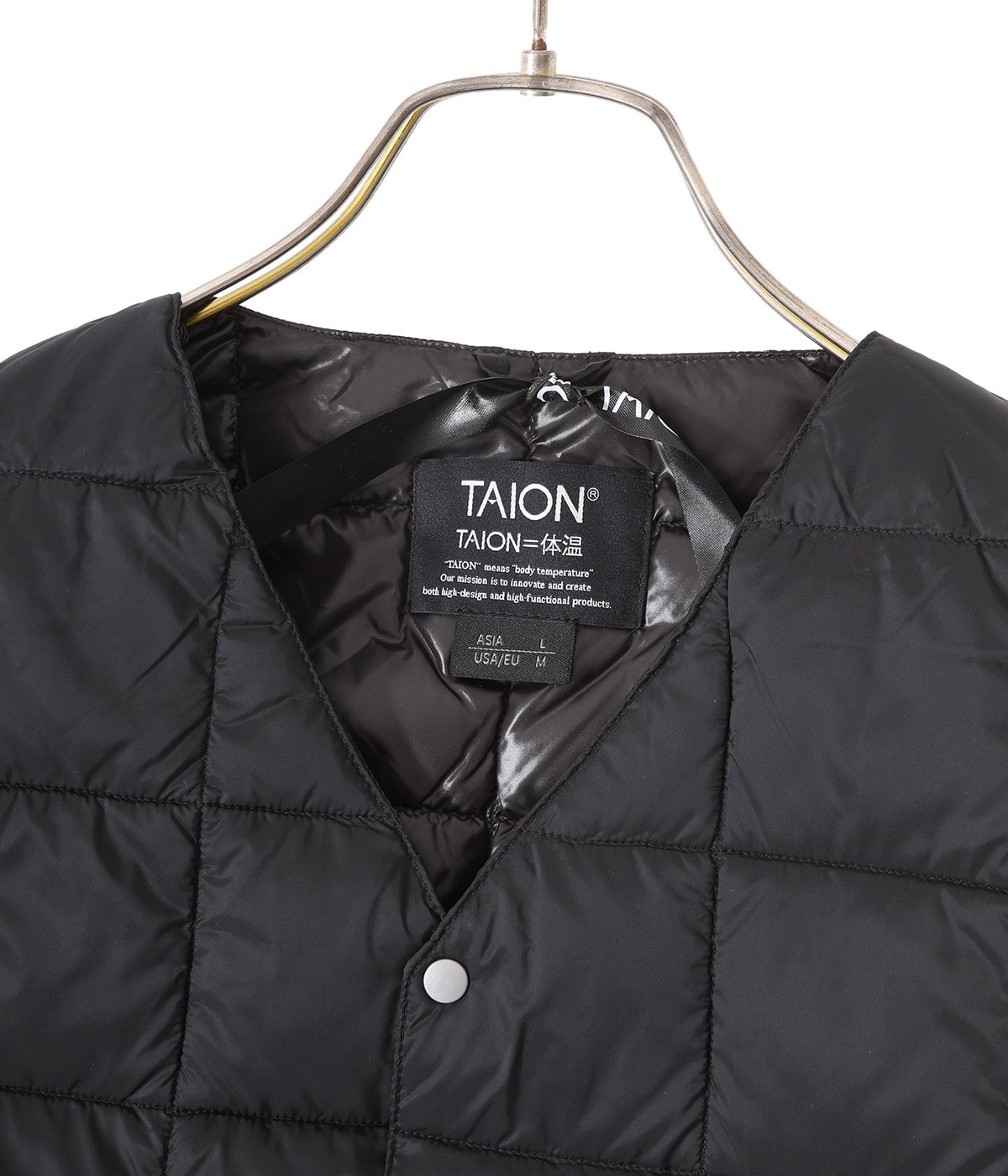 V NECK BUTTON DOWN VEST MENS | TAION(タイオン) / アウター ダウン