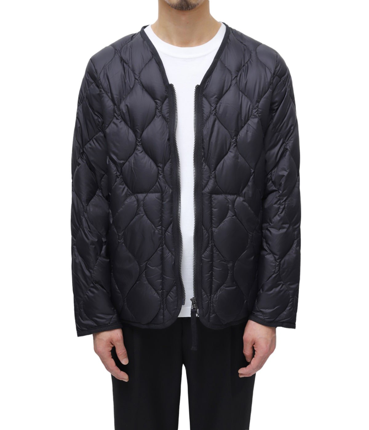 MILITARY V NECK W-ZIP DOWN JKT(SOFT SHELL) | TAION(タイオン