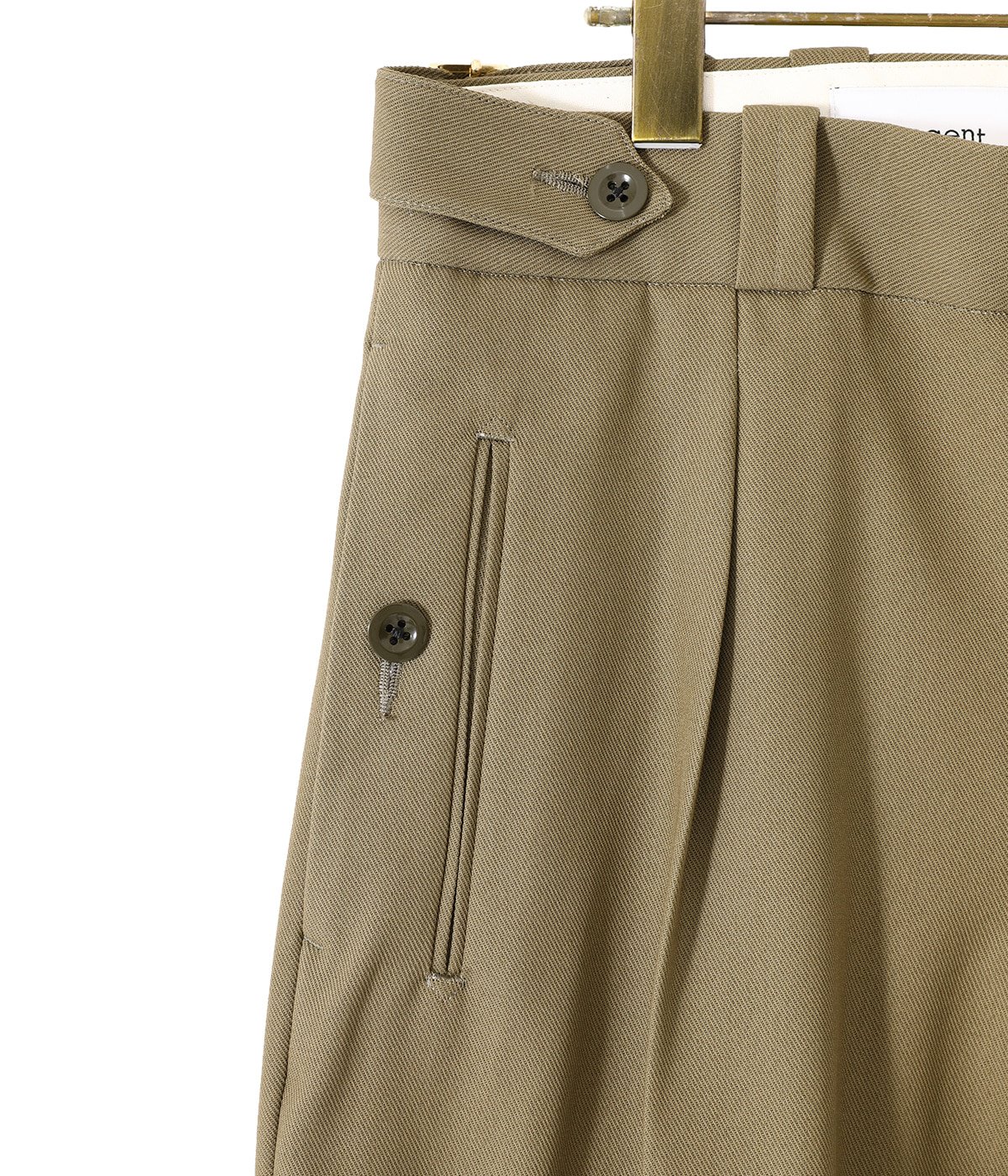CHARLES -FRENCH ARMY ADJUSTER PANTS HARD TWIST TWILL | Tangent