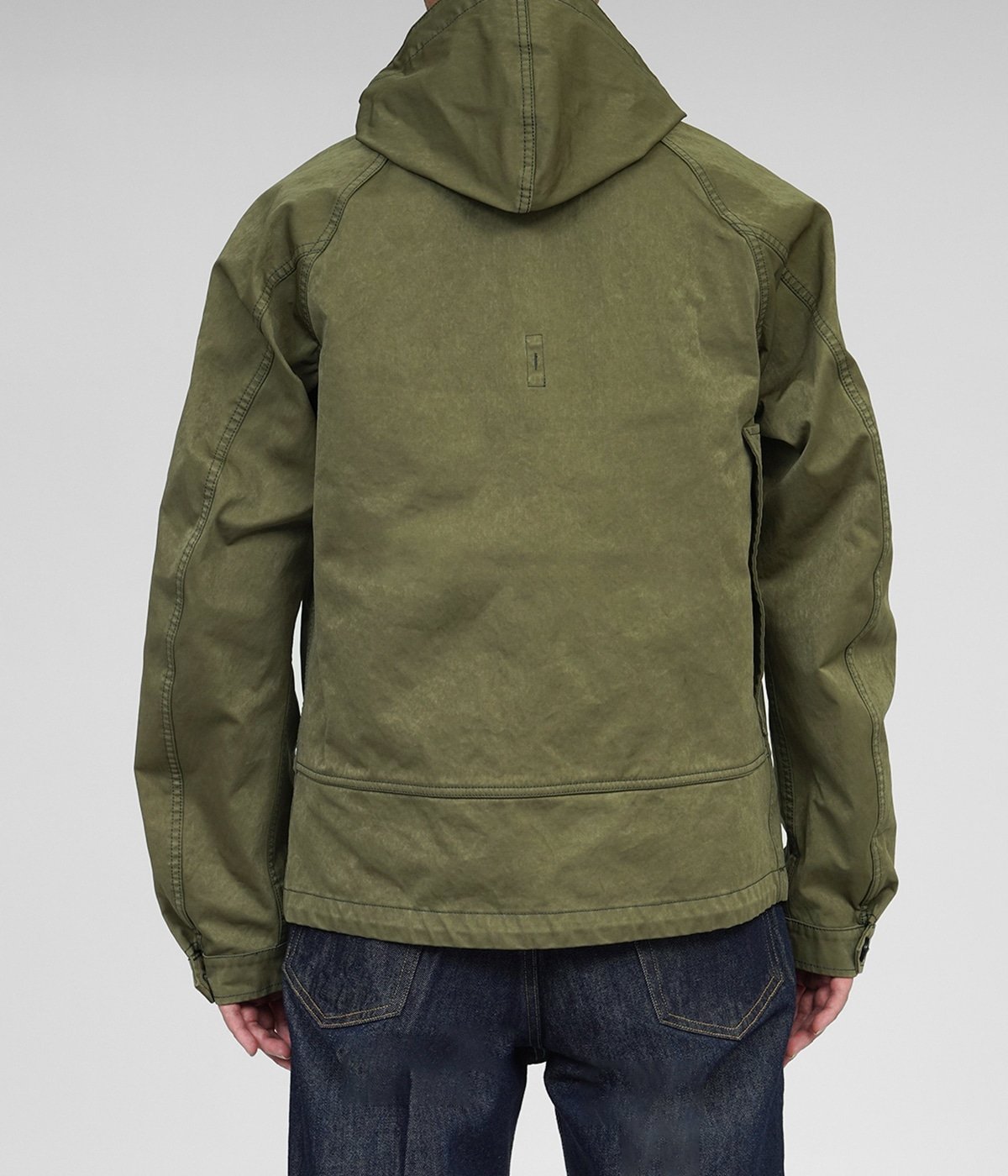 ANORAK GARMENT DYED POLYESTER/NYLON MICRO-FIBER JERSEY | Ten c 