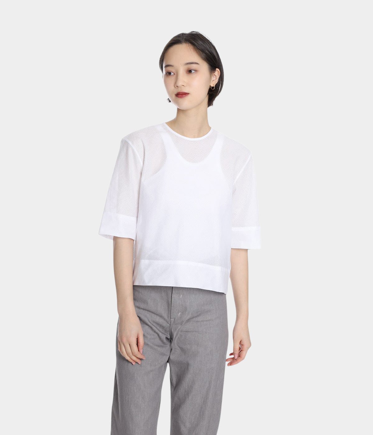model（166cm） 着用サイズ：2
