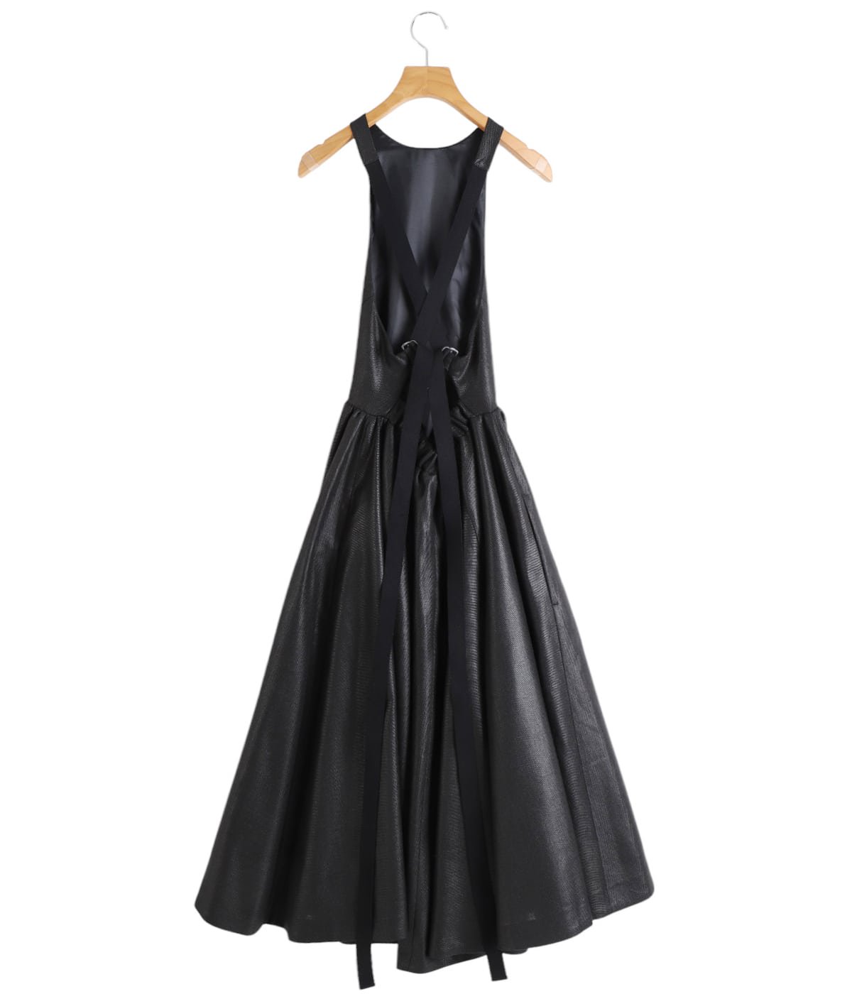 新品　TELMA ワンピース　ブラック レディース】Leather-like Apron Dress | TELMA(テルマ) / ワンピース