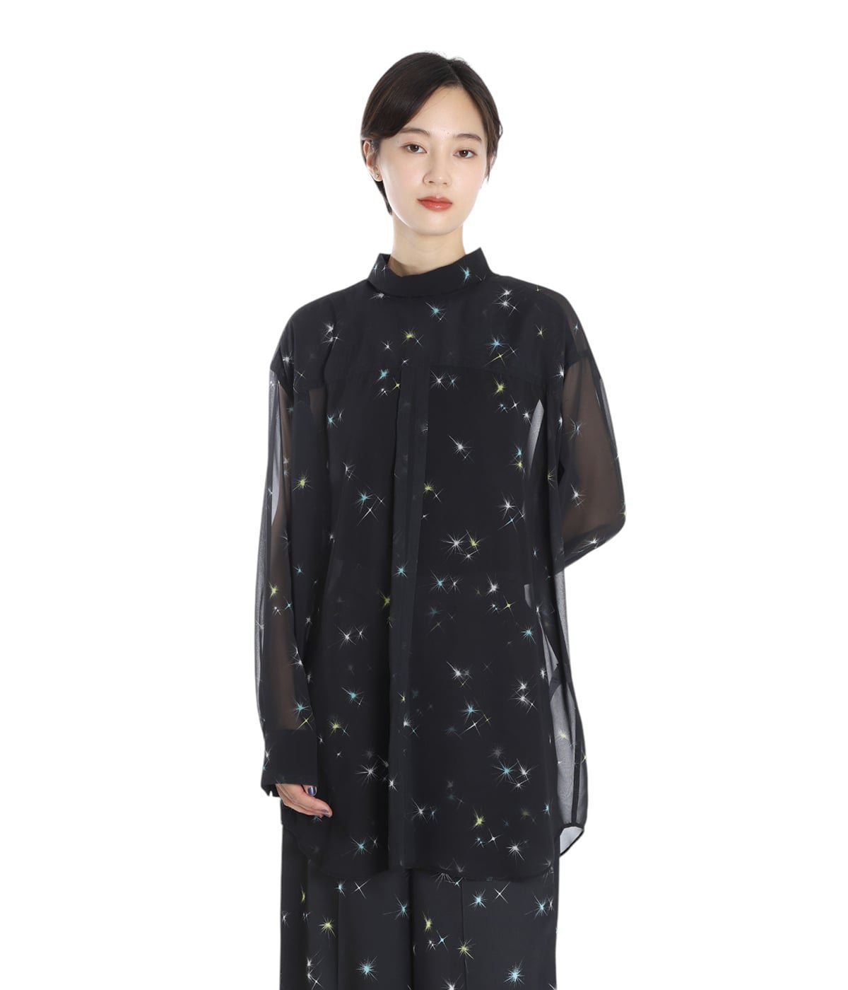 レディース】Printed Sheer Shirt | TELMA(テルマ) / トップス 長袖