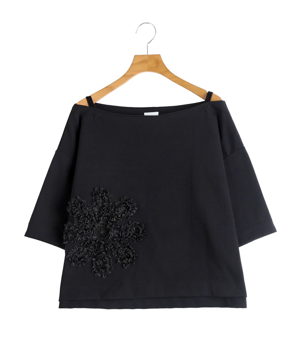 レディース】Embroidered Basque T-shirt | TELMA(テルマ) / トップス