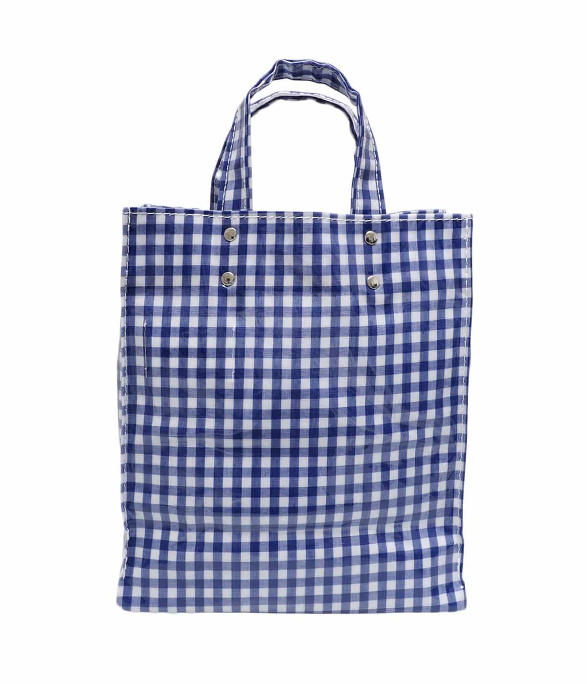 レディース】PAPER TOTE SMALL -GINGHAM BLACK- | TEMBEA(テンベア 