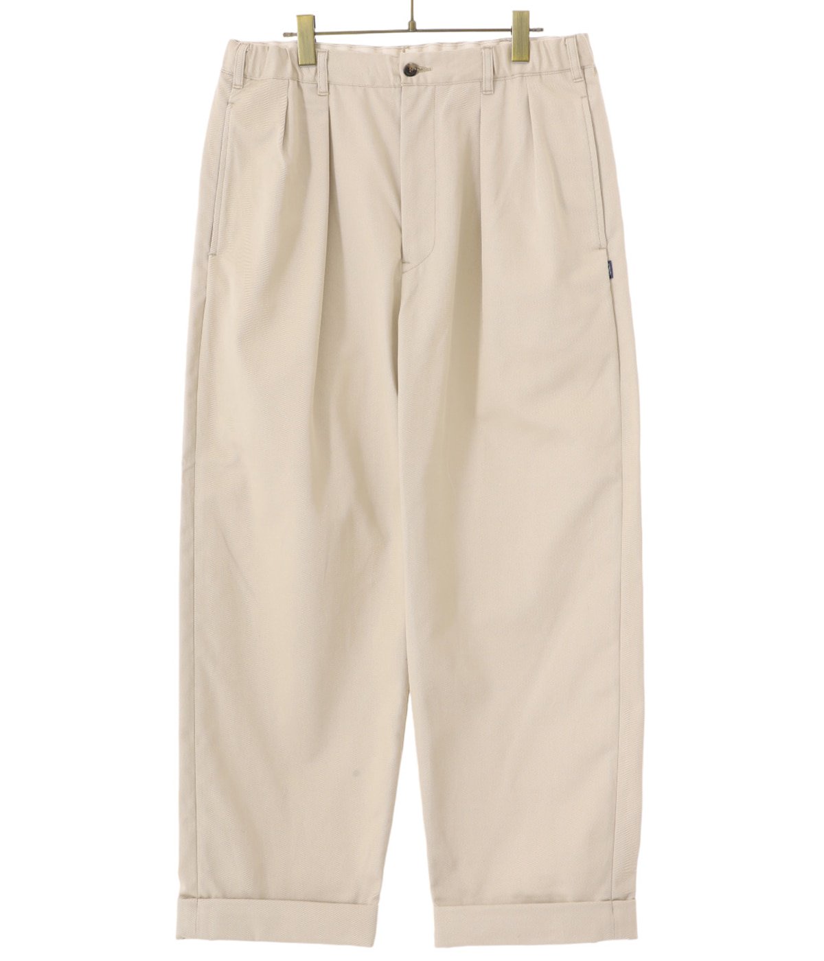 Cotton Chino Tuck Trousers | Tap Warter(タップウォーター) / パンツ