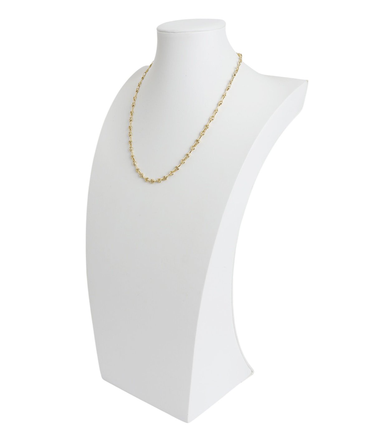 レディース】15MM DOUBLE BEAM CHAIN NECKLACE W TUSK CLASP