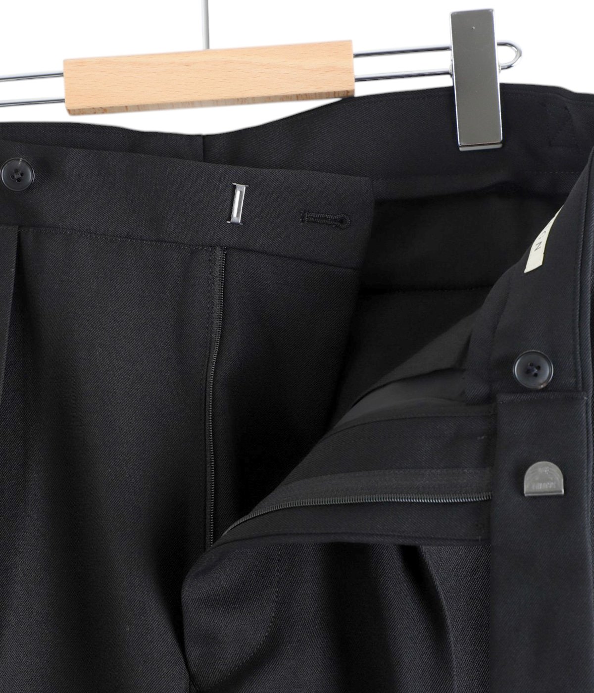 Aaron Wool Black | HEUGN(ユーゲン) / パンツ スラックス (メンズ)の