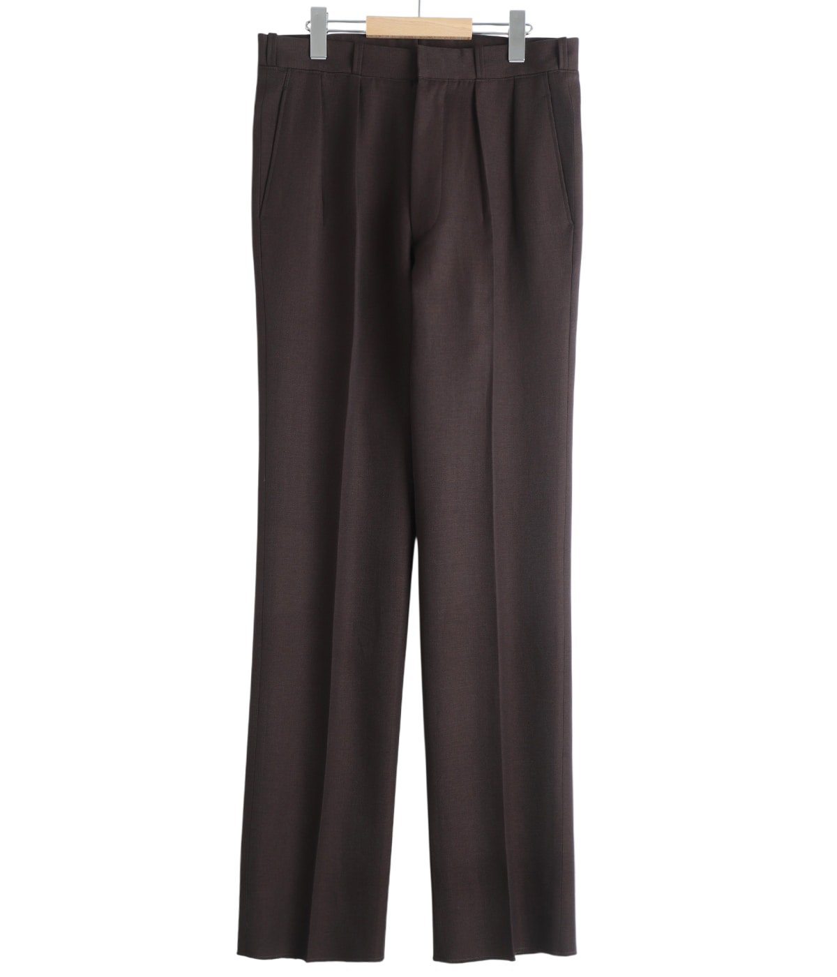 Freddie WOOL LINO Brown | HEUGN(ユーゲン) / パンツ スラックス