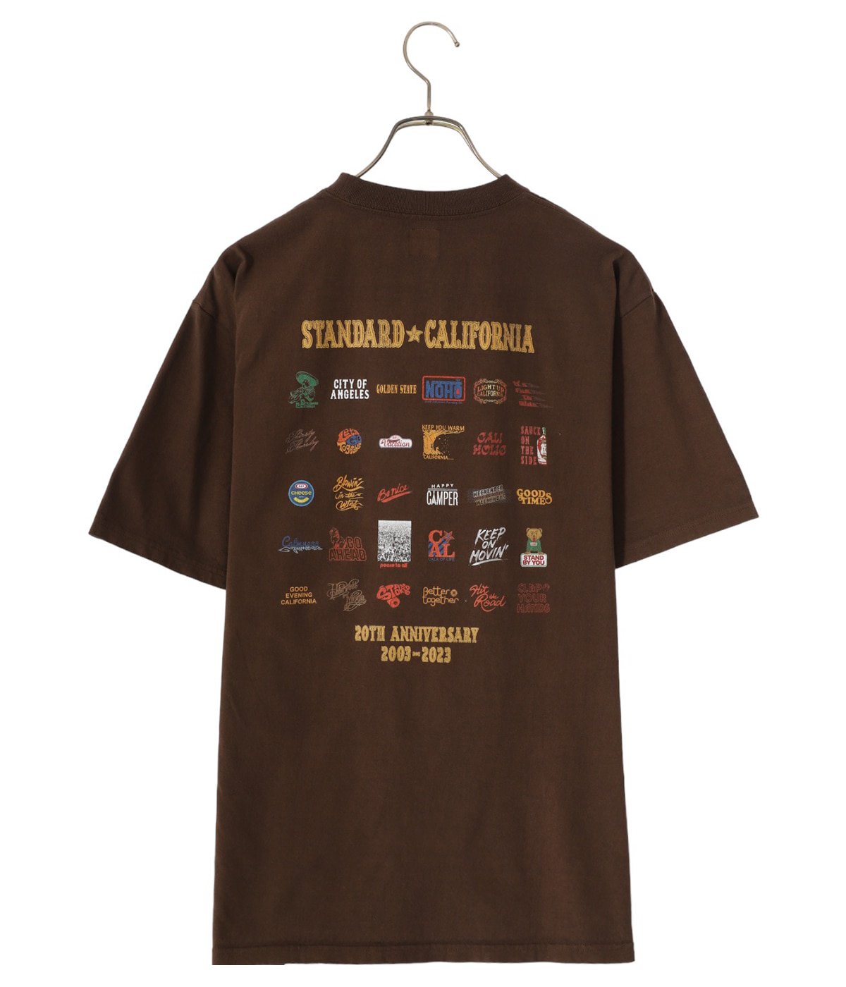 Standard California】20周年ロゴＴシャツ ブラウン Ｍサイズ