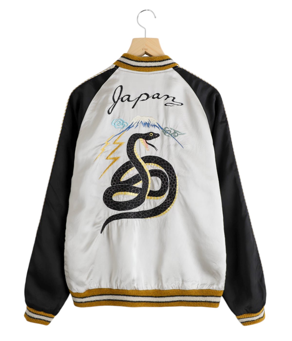 KIYONEKO 刺繍ジャケット 黒色 SOUVENIR JACKET 