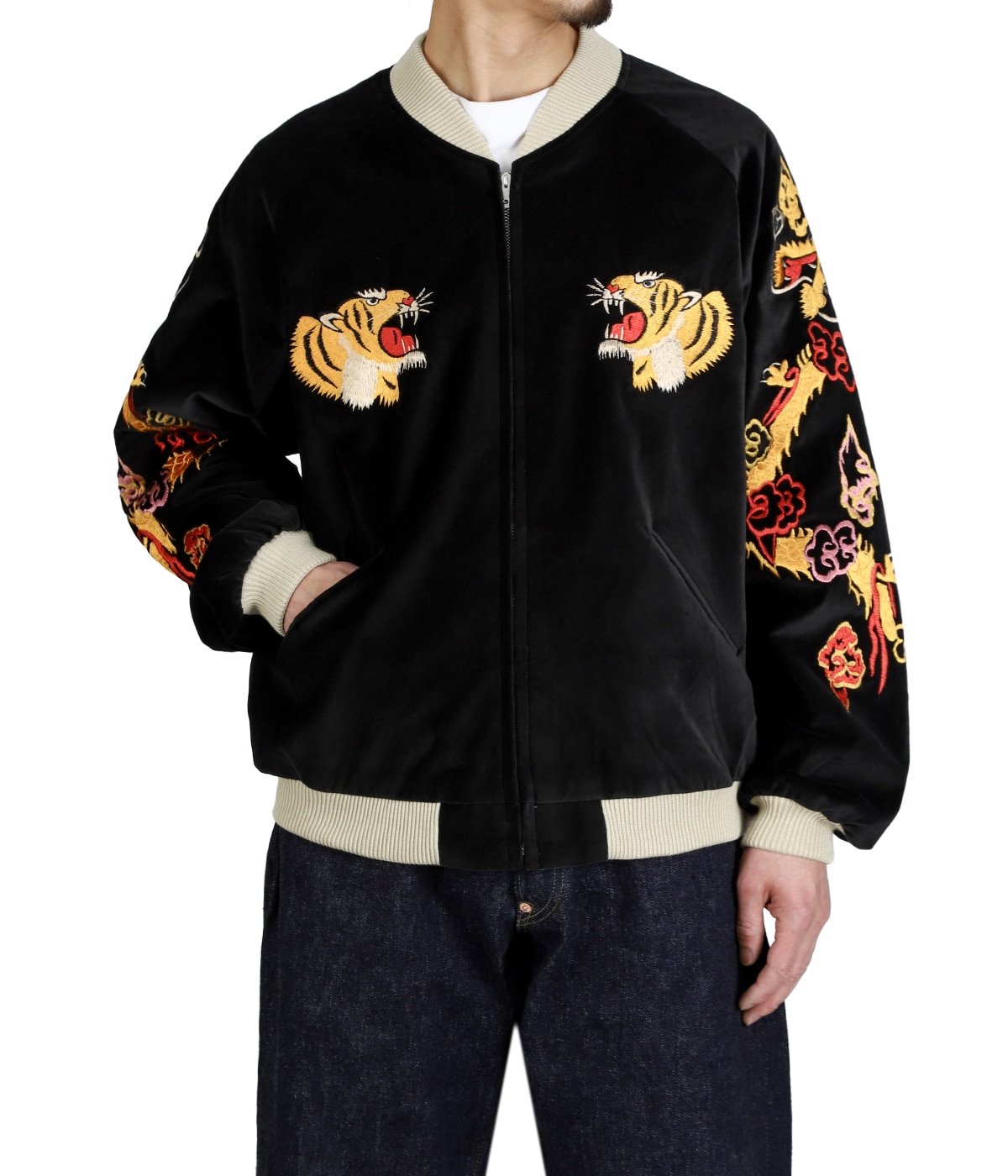 キ*ジ様 XXXL テーラー東洋 スカジャン　ROARINGTIGER×LAND ROARING TIGER” x “JAPAN MAP” | TAILOR TOYO(テーラートーヨー