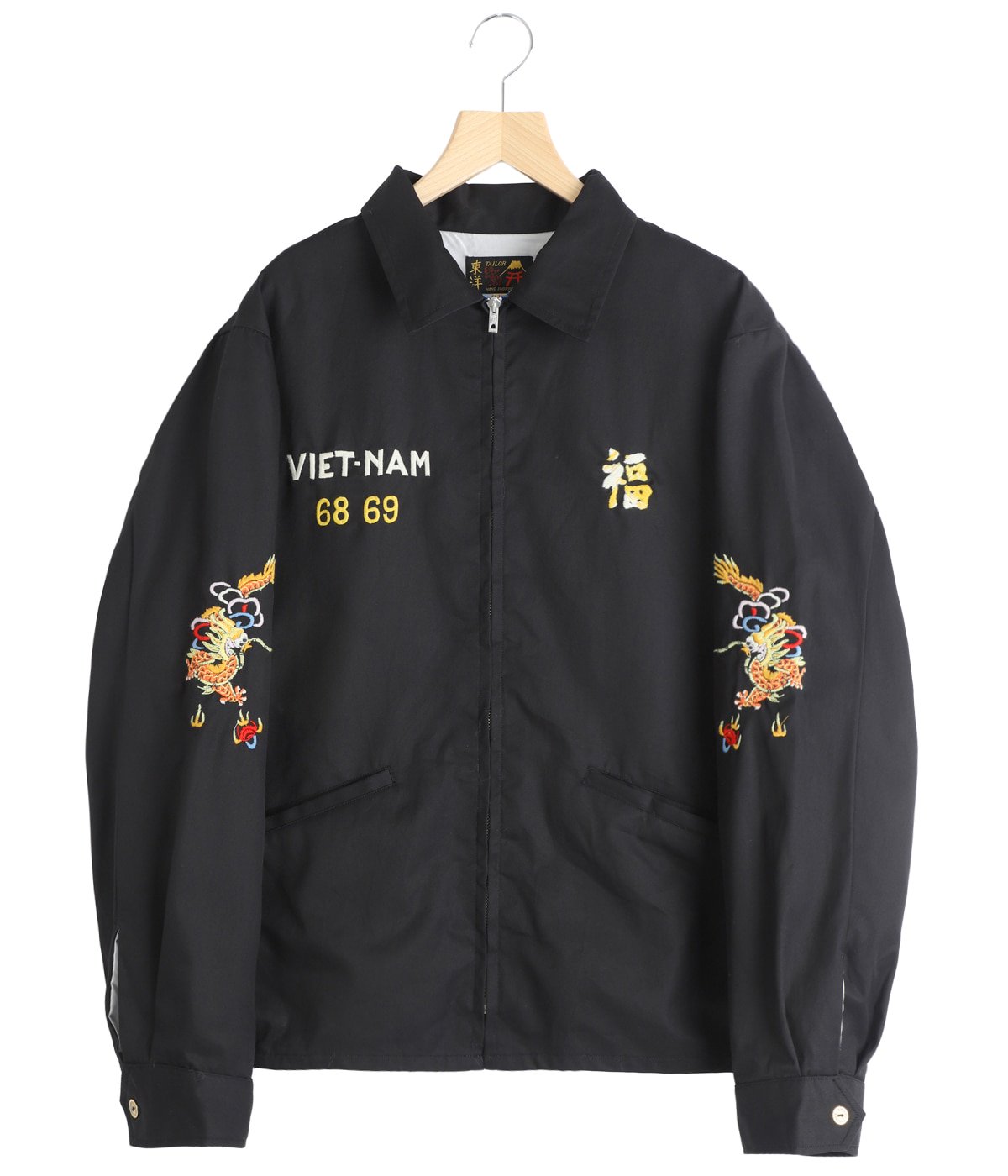美品 ドゥロワー コットンリネン 七分袖 ミリタリージャケット◆ブラック 美品 ドゥロワー コットンリネン 七分袖 ミリタリージャケット