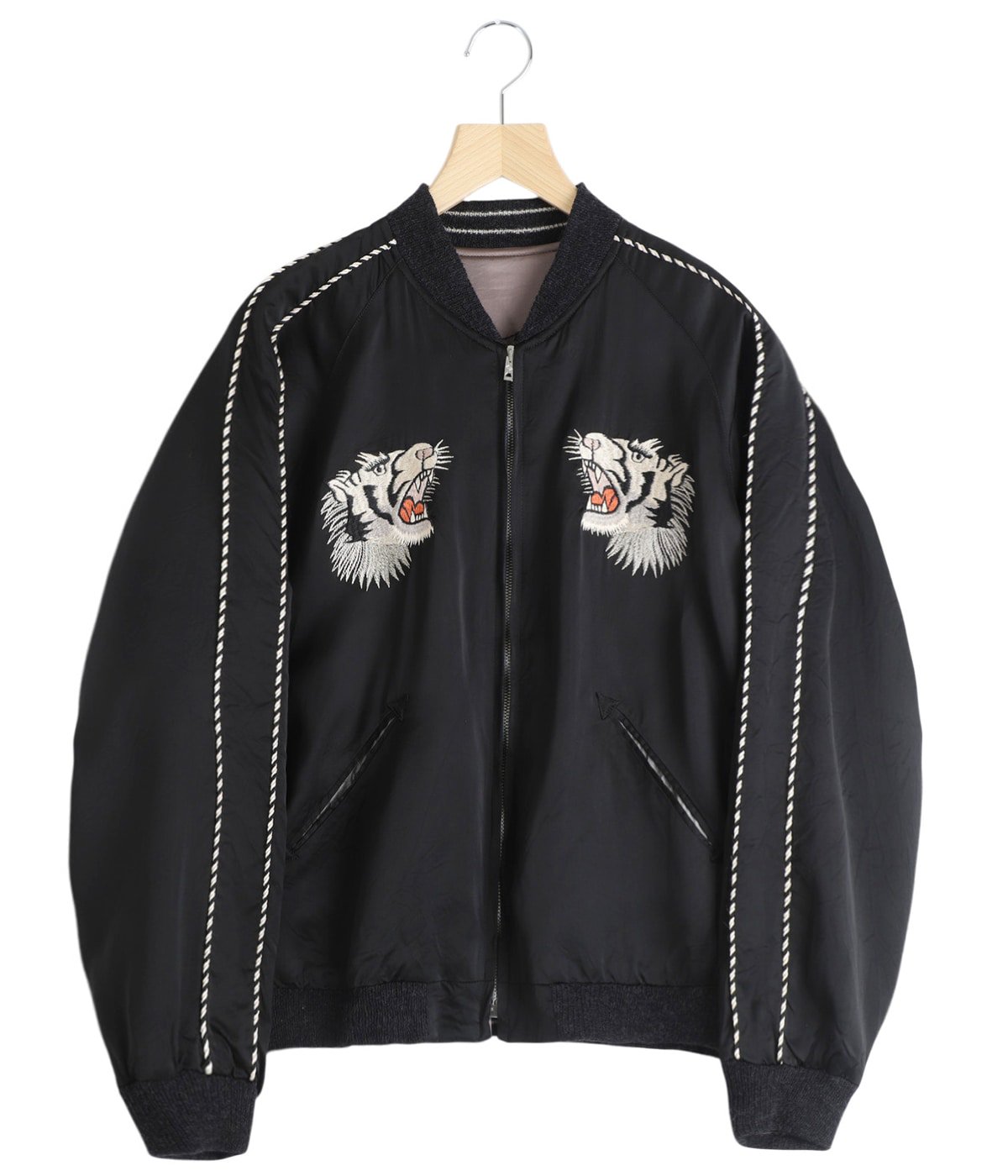 東洋　スカジャン 黒・白 TAILOR TOYO[テーラー東洋] スカジャン TT15682 BLACK TIGER