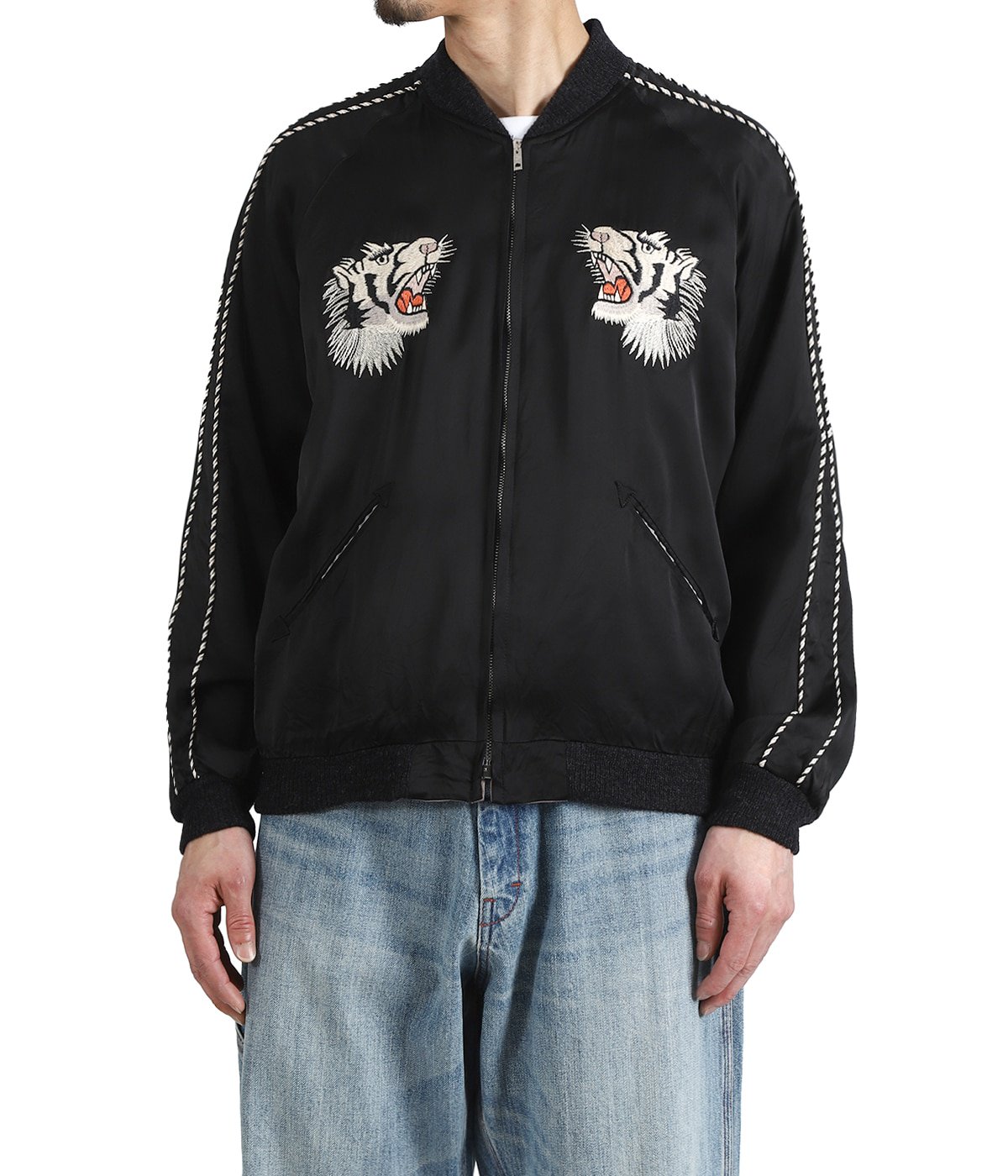 SOUVENIR JACKET “KOSHO & CO“SPECIAL “WHITE TIGER“×“JAPAN MAP