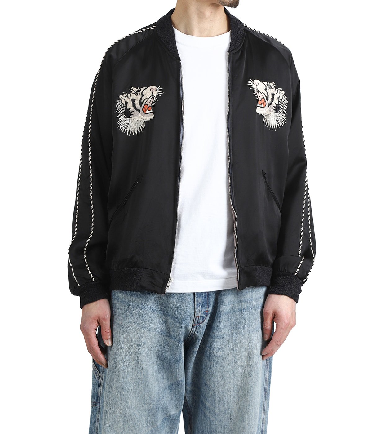 SOUVENIR JACKET “KOSHO & CO“SPECIAL “WHITE TIGER“×“JAPAN MAP