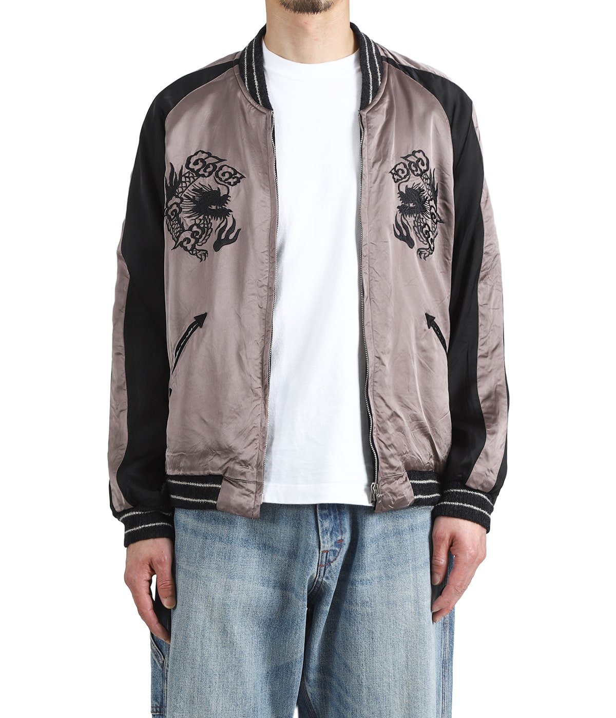 SOUVENIR JACKET “KOSHO & CO“SPECIAL “WHITE TIGER“דJAPAN MAP SOUVENIR JACKET “KOSHO & CO“SPECIAL “WHITE TIGER“דJAPAN MAP