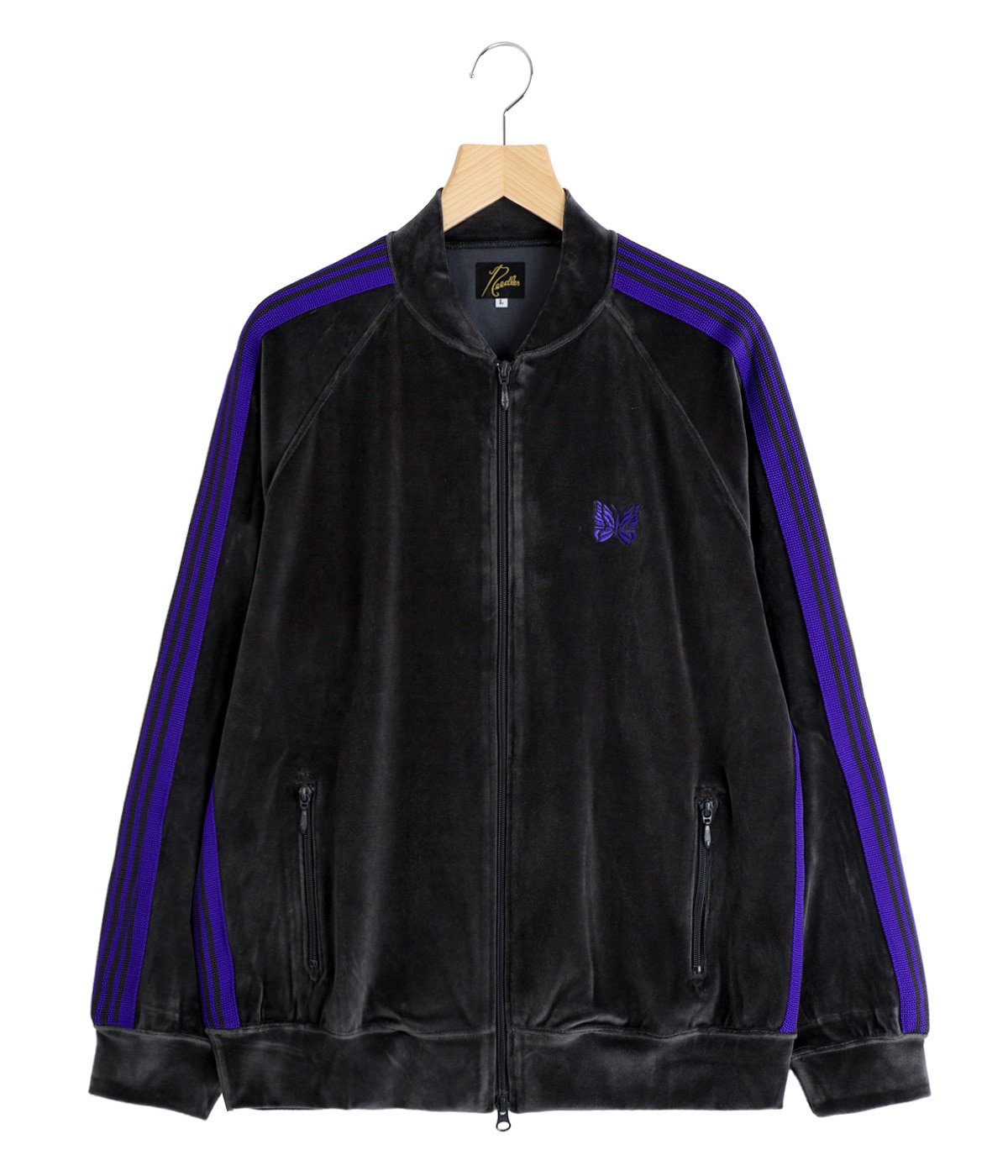 Rib Collar Track Jacket - C/PE Velour | NEEDLES(ニードルズ