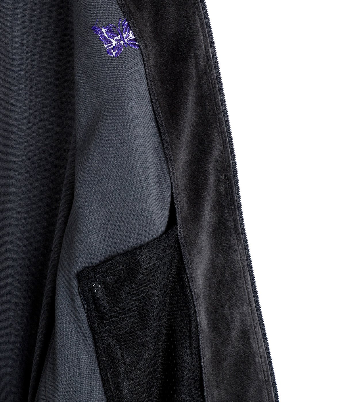 Rib Collar Track Jacket - C/PE Velour | NEEDLES(ニードルズ 