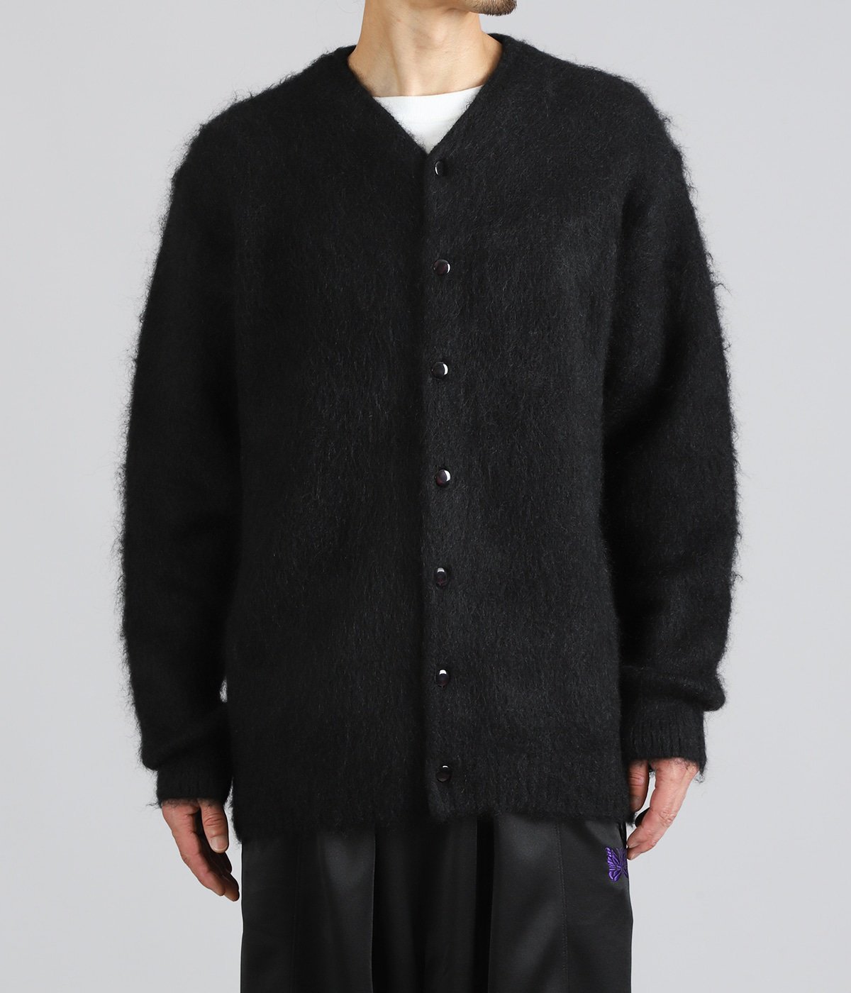 Mohair Crew Neck Cardigan - Solid | NEEDLES(ニードルズ) / トップス