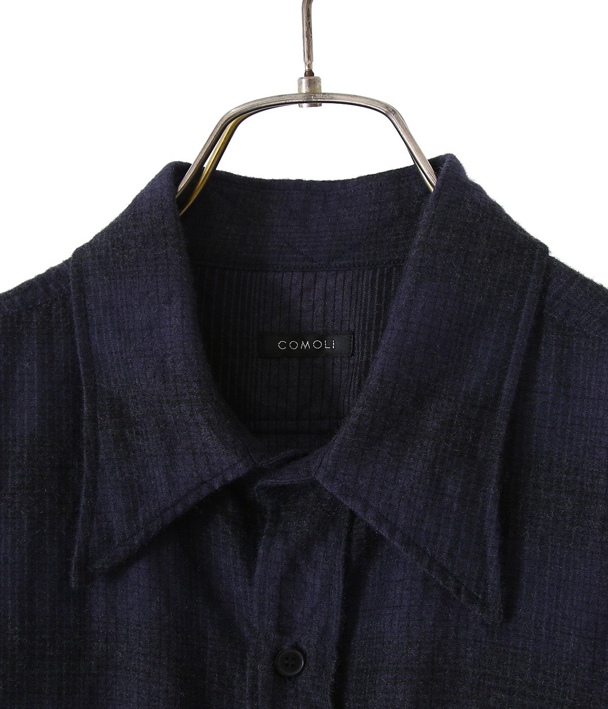 ウールシルク ワークシャツ | COMOLI(コモリ) / トップス 長袖シャツ 