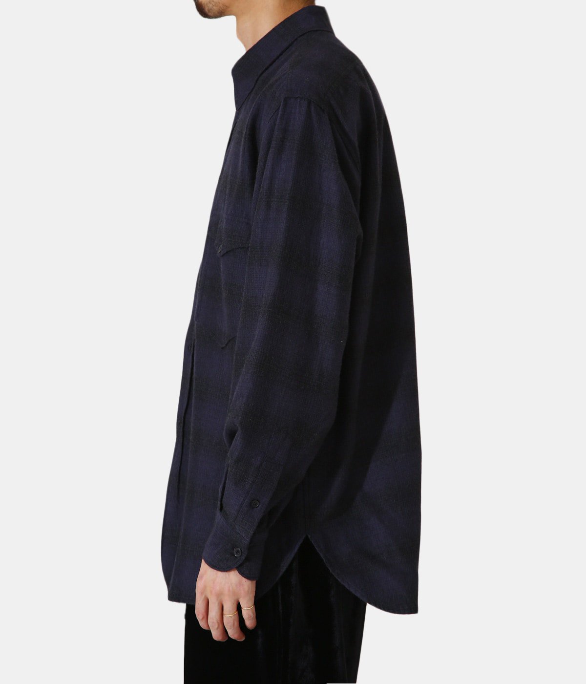 ウールシルク ワークシャツ | COMOLI(コモリ) / トップス 長袖