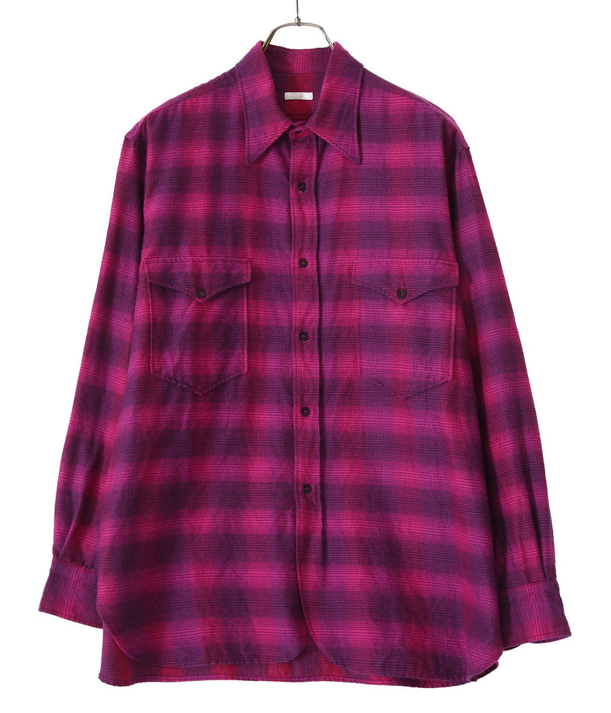 トップスCOMOLI 21AW WOOL SILK WORK SHIRT 3番 PINK - シャツ