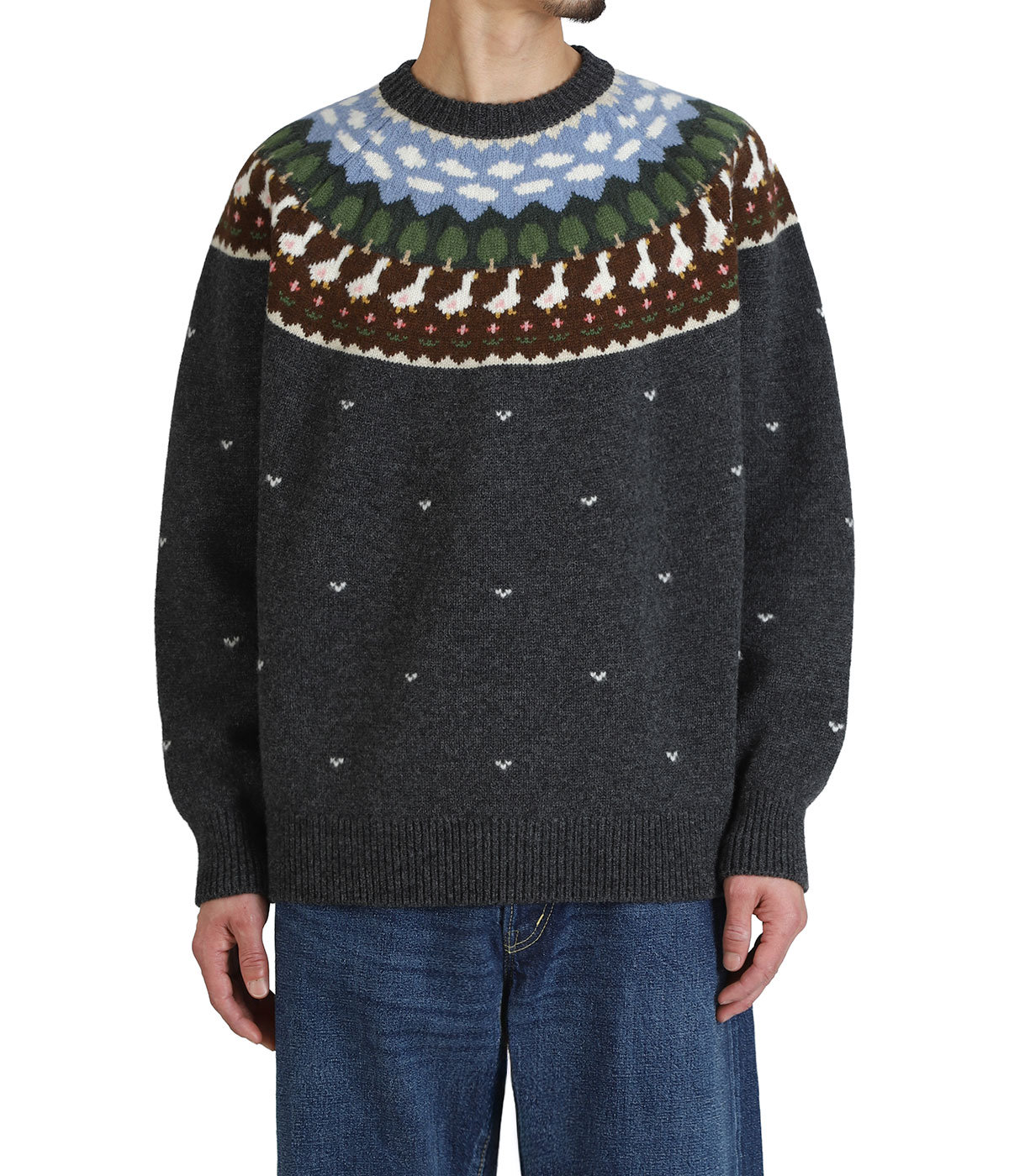 新品REC CENTER LONELY PEOPLE　レアアングラ良作 限定品 Unlikely Fair Isle Duck | Unlikely(アンライクリー) / トップス