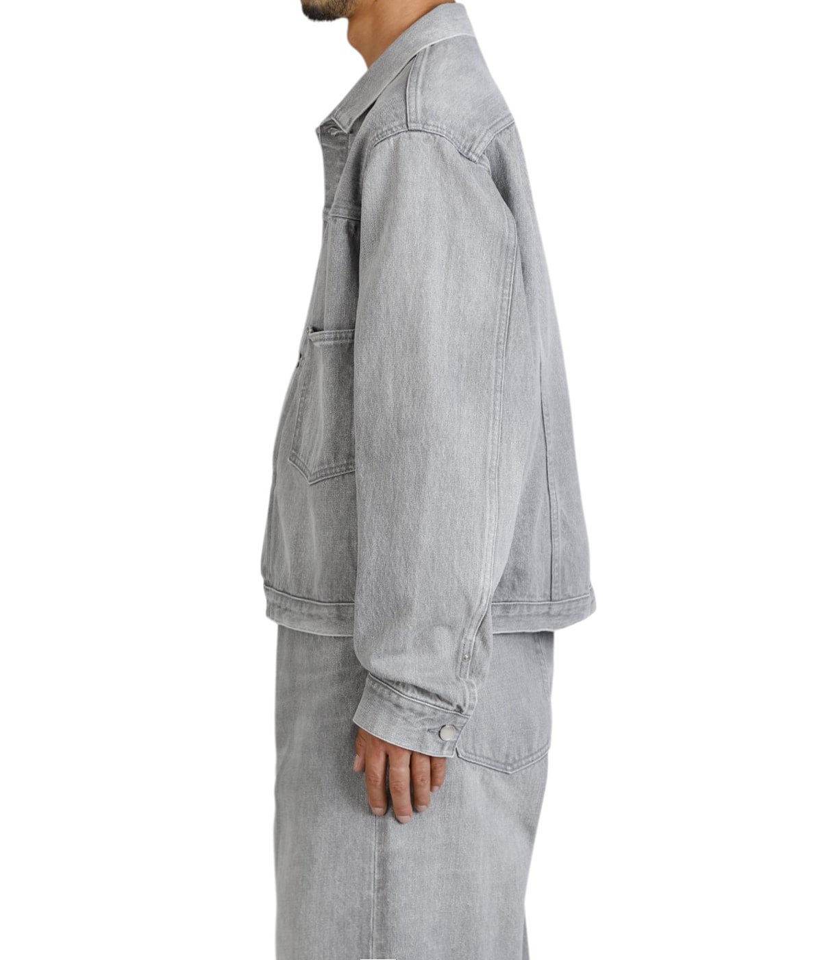 Unlikely Time Travel Trucker Jacket Gray Denim | Unlikely(アンライ