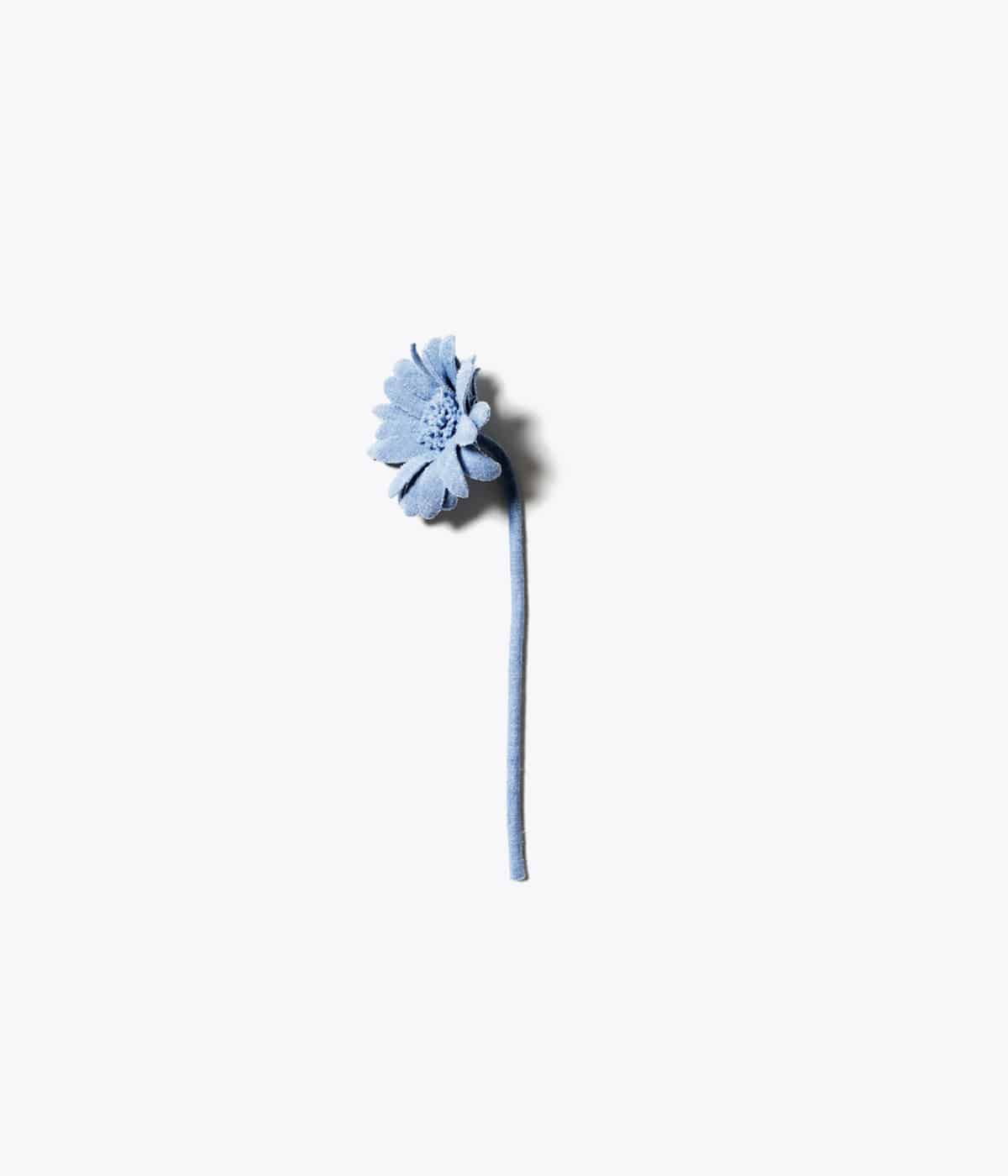 Unlikely Open Collar Work Chambray with Flower | Unlikely