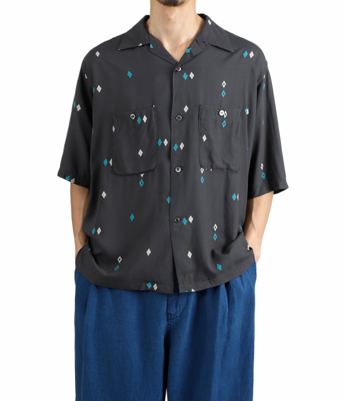 Unlikely Rayon Shirts S/S Argyle | Unlikely(アンライクリー