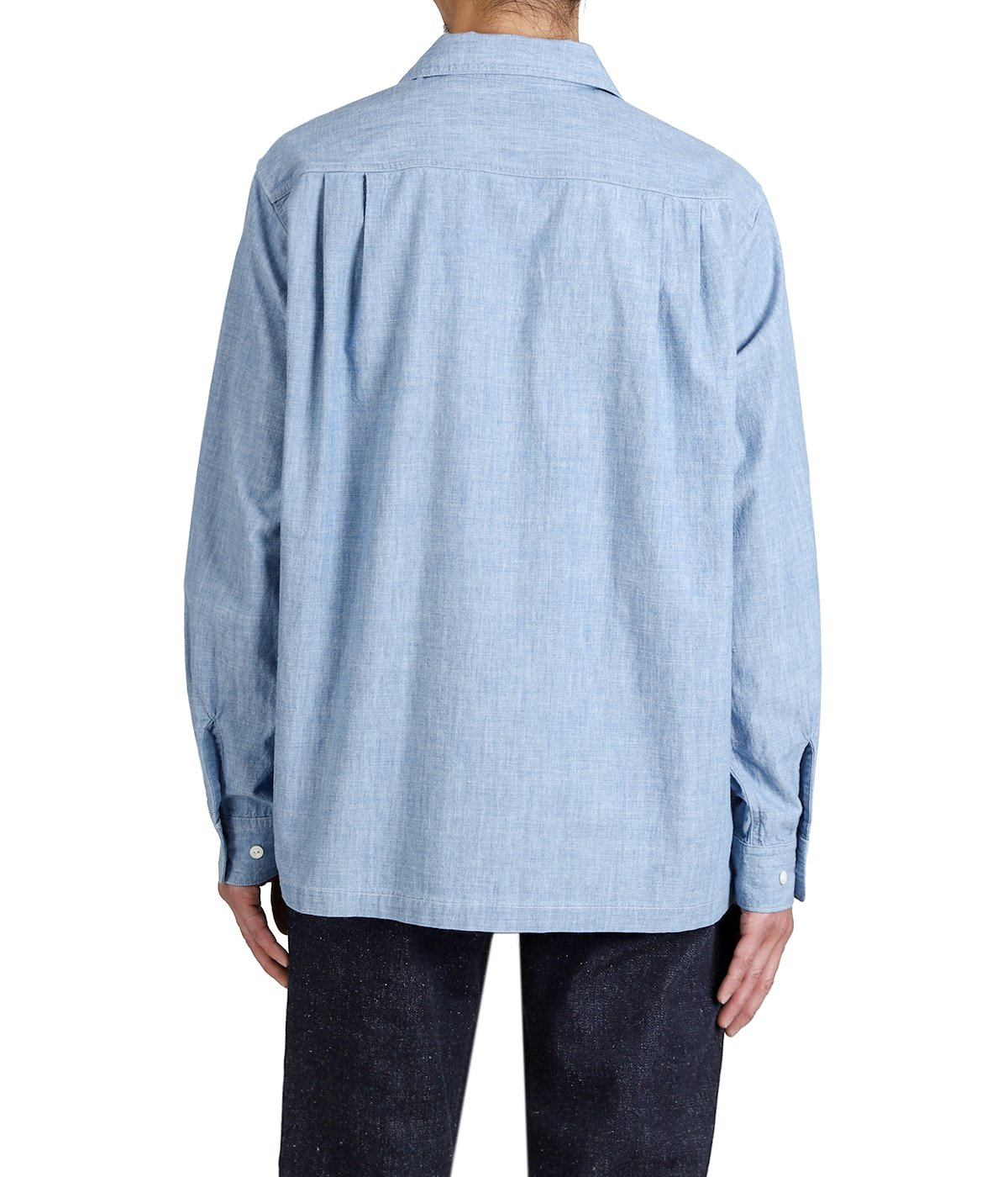 Unlikely Open Collar Chambray with Flower | Unlikely(アンライ Unlikely Open Collar Chambray with Flower | Unlikely(アンライ
