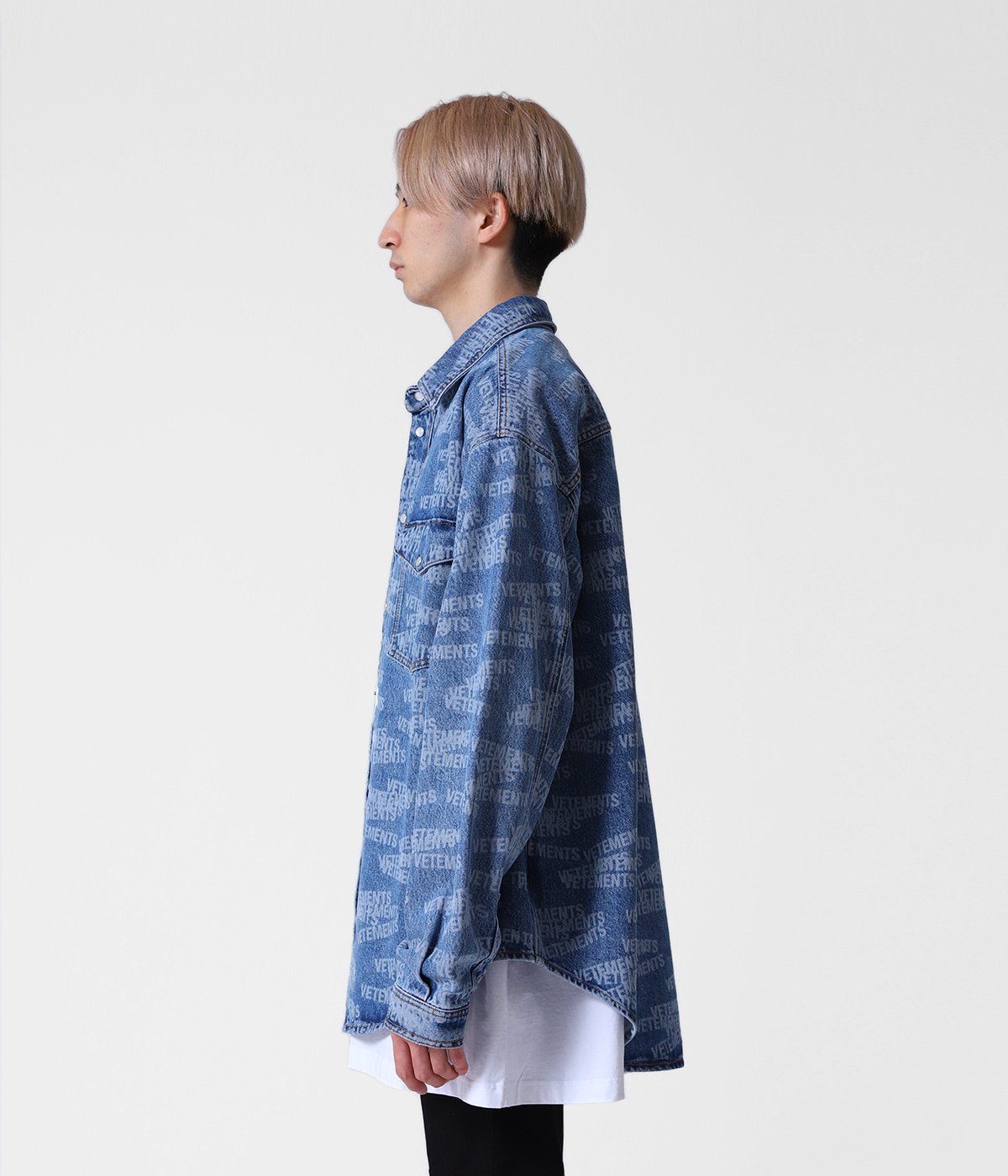 STAMPED LOGO DENIM SHIRT | VETEMENTS(ヴェトモン) / トップス 長袖