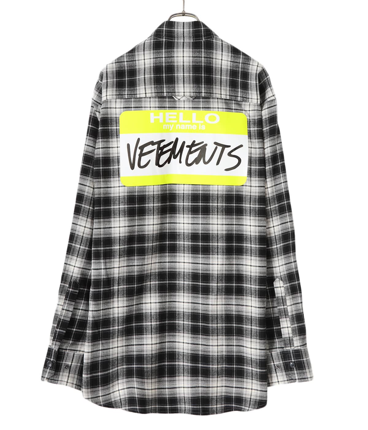 MY NAME IS VETEMENTS FLANNEL SHIRT | VETEMENTS(ヴェトモン ...