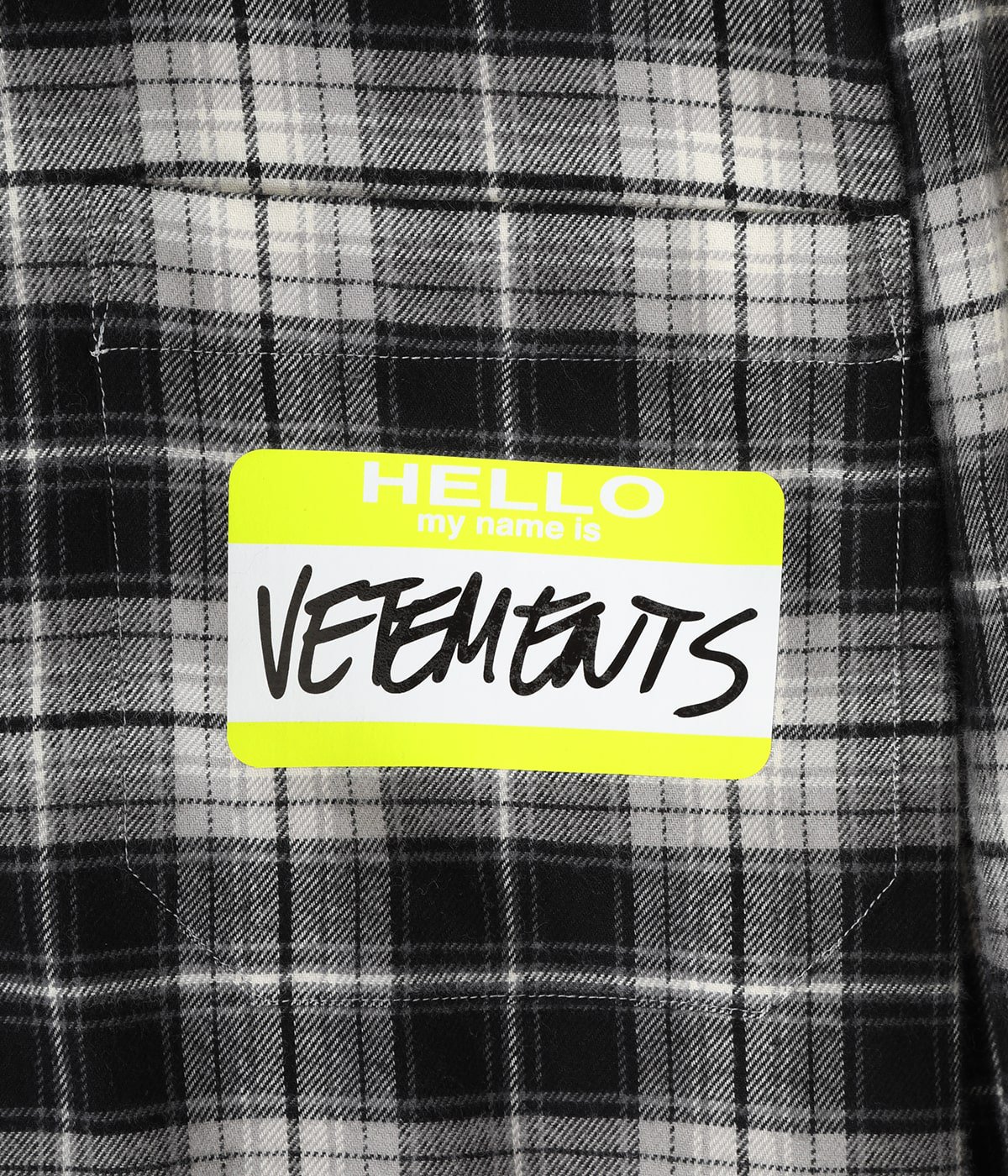 MY NAME IS VETEMENTS FLANNEL SHIRT | VETEMENTS(ヴェトモン