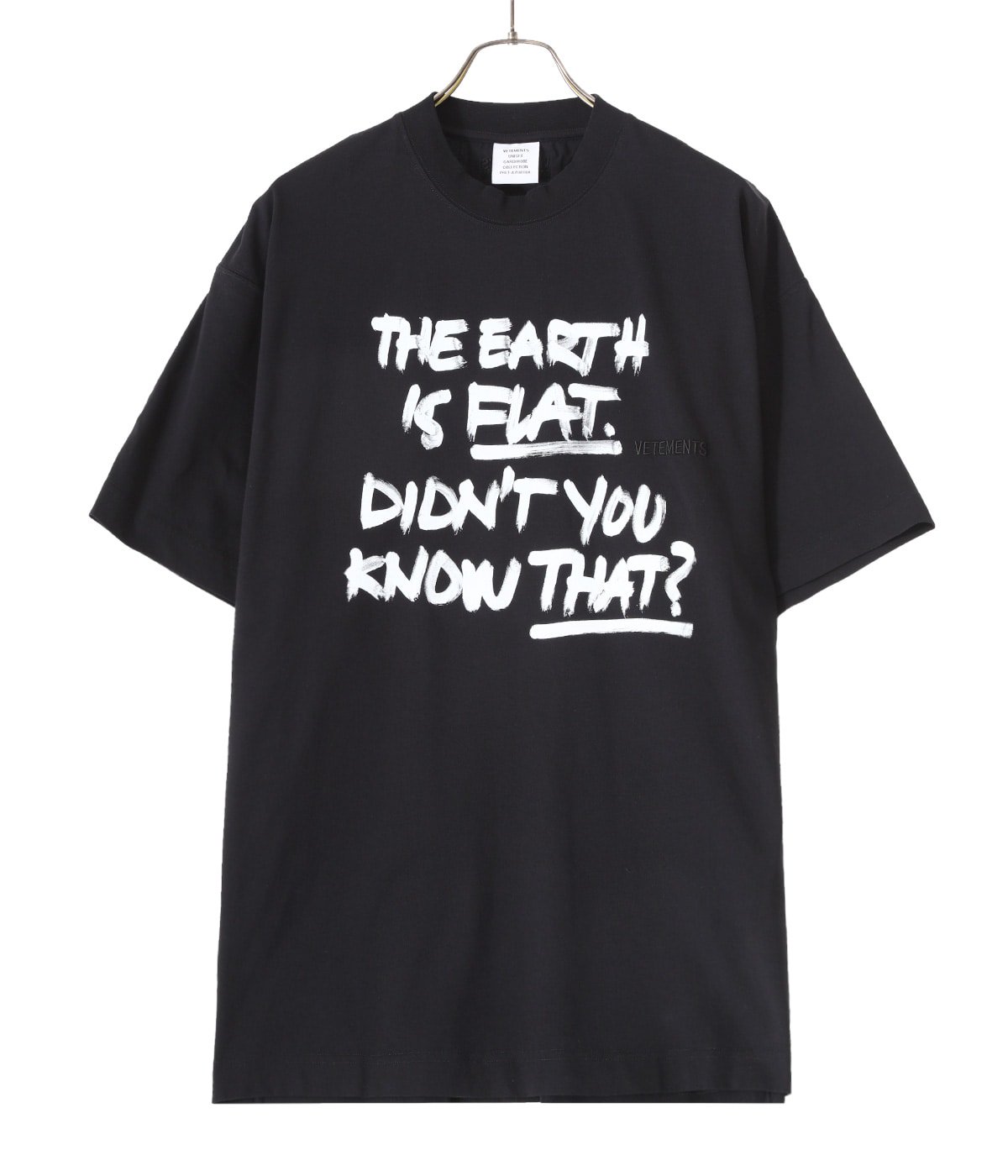 FLAT EARTH T-SHIRT | VETEMENTS(ヴェトモン) / トップス カットソー半袖・Tシャツ (メンズ)の通販 -  ARKnets(アークネッツ) 公式通販 【正規取扱店】